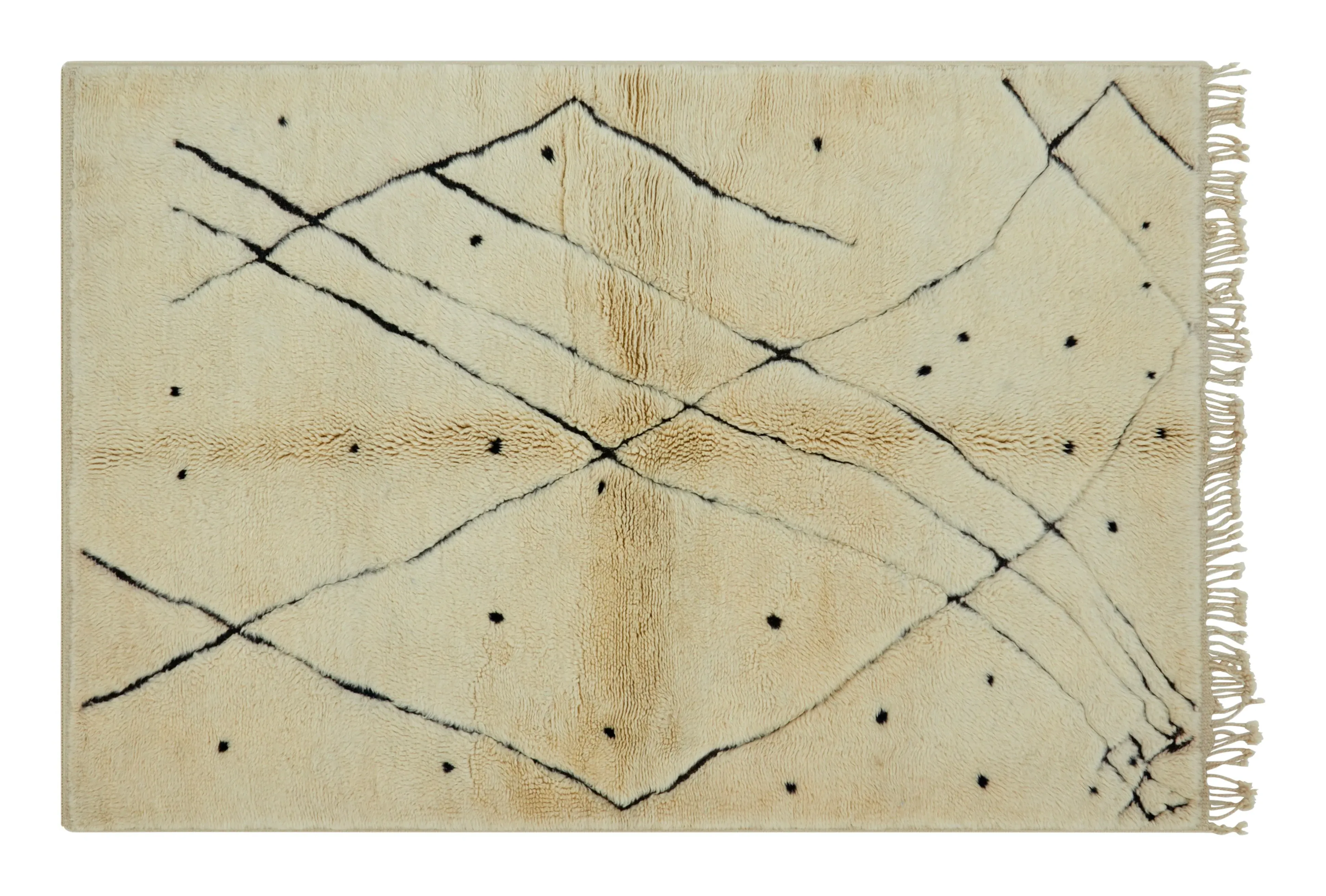 Beni Ourain Medium Area Rug - Sheep's Wool