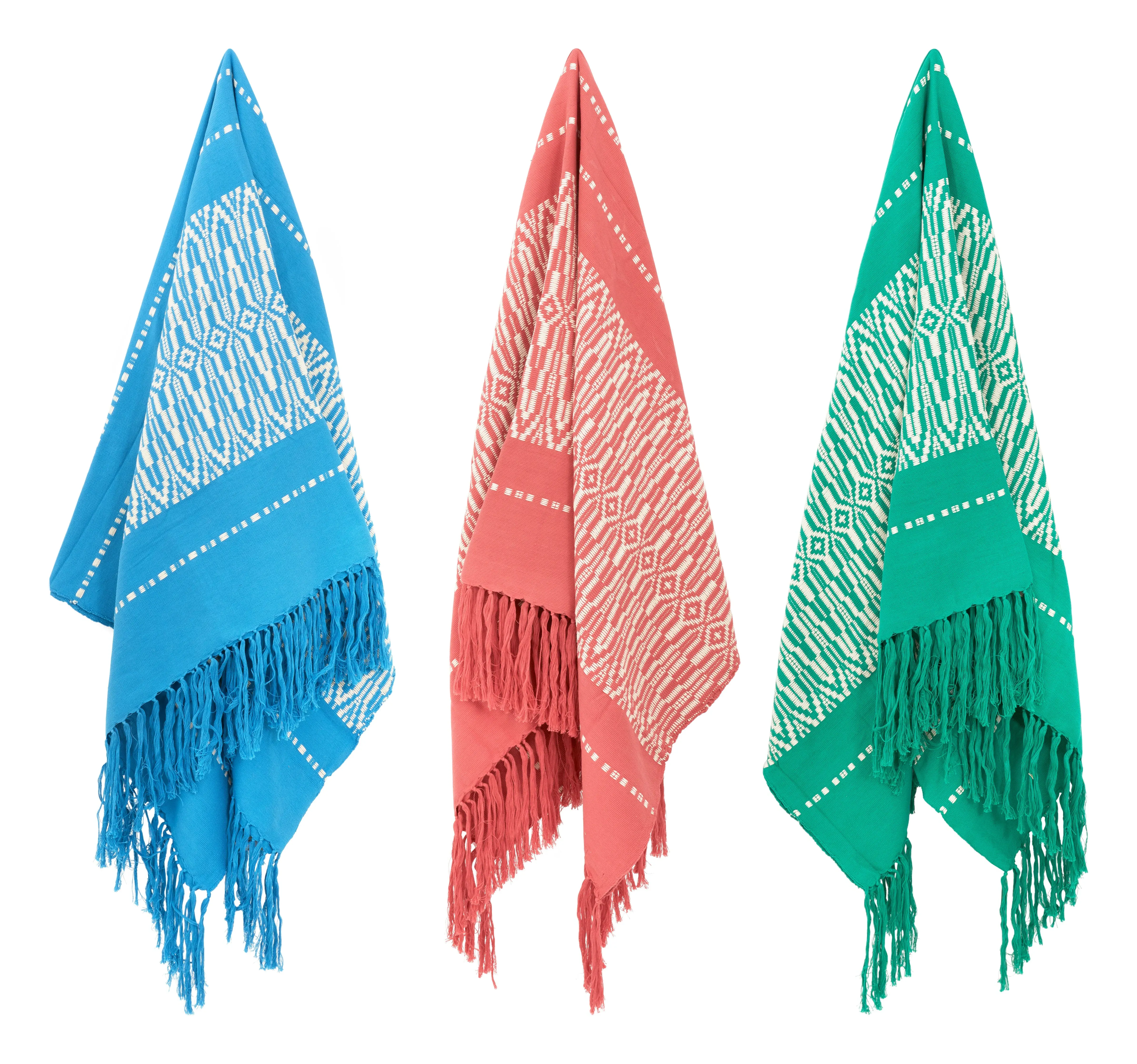Bianca Throw with Fringe - Cotton