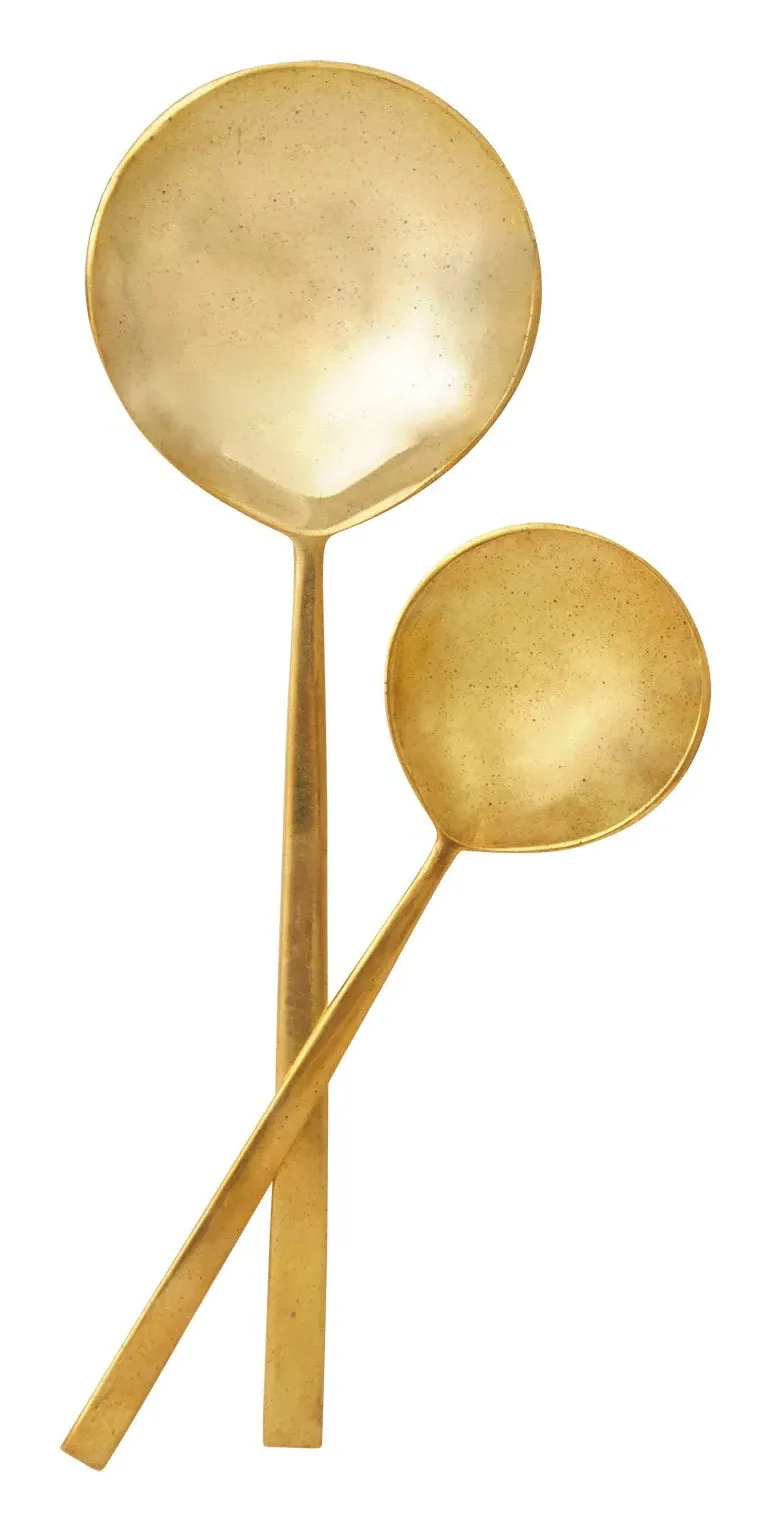 Brass Serving Spoons - Brass image