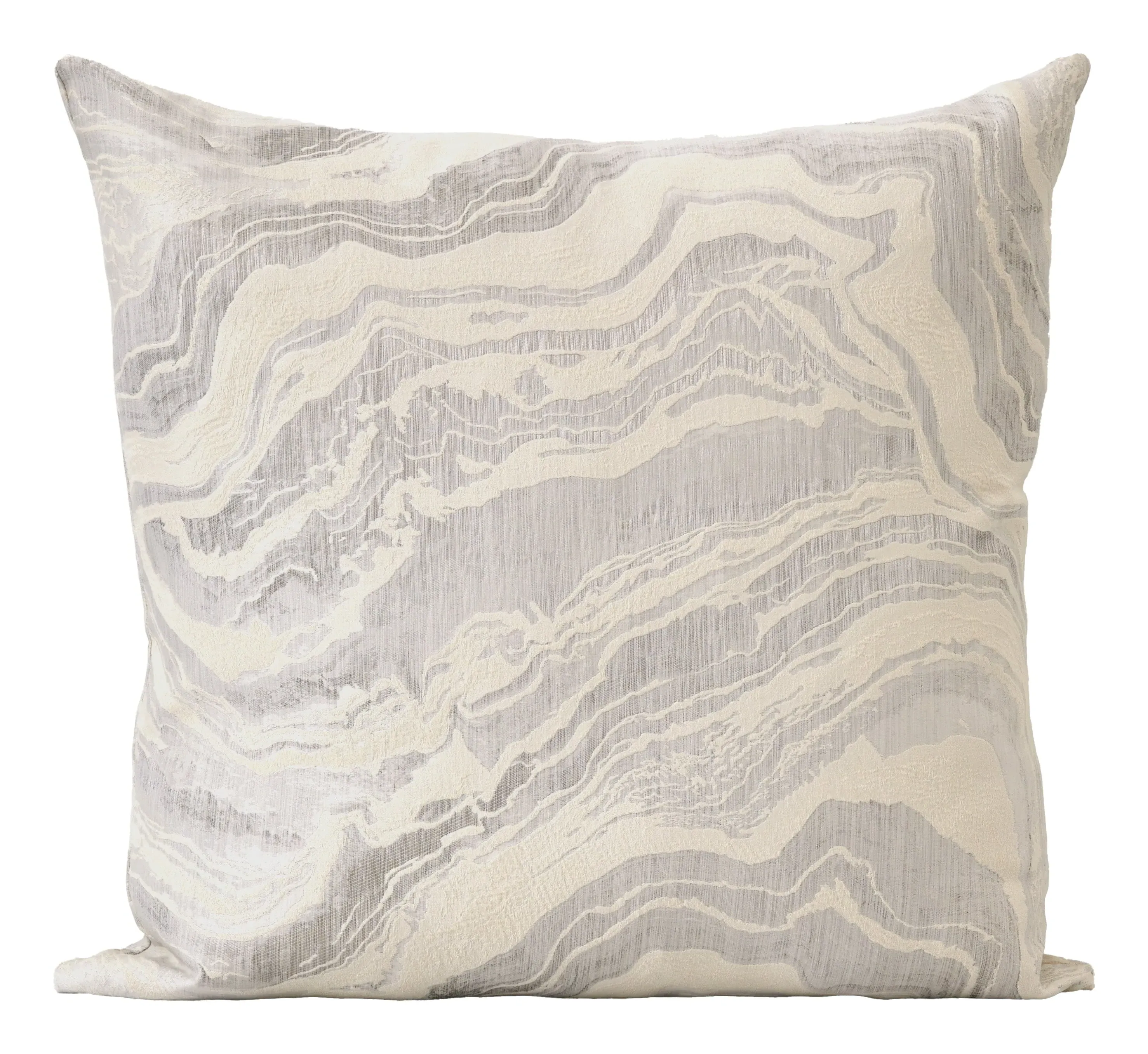 Carrara Throw Pillow - Grey, Cotton Blend image