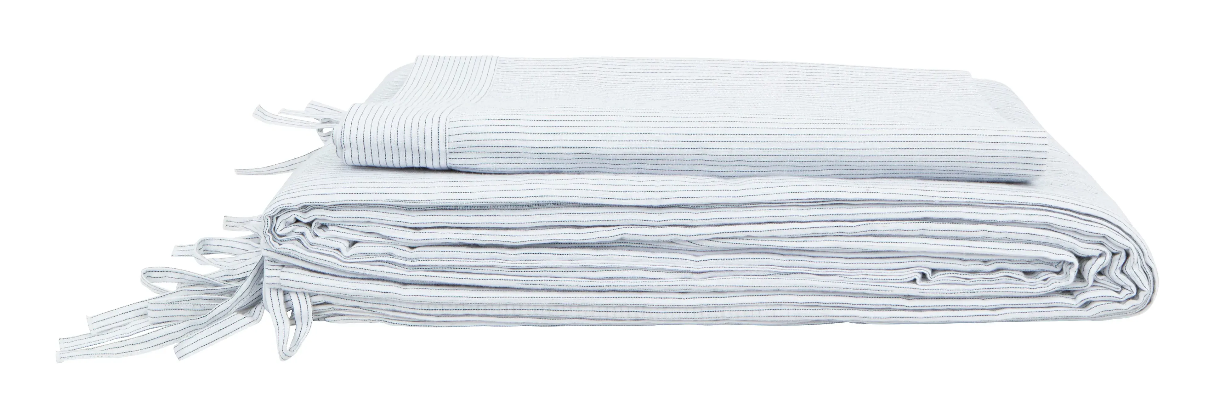 Chandler Duvet - Blue White Stripe, Cotton