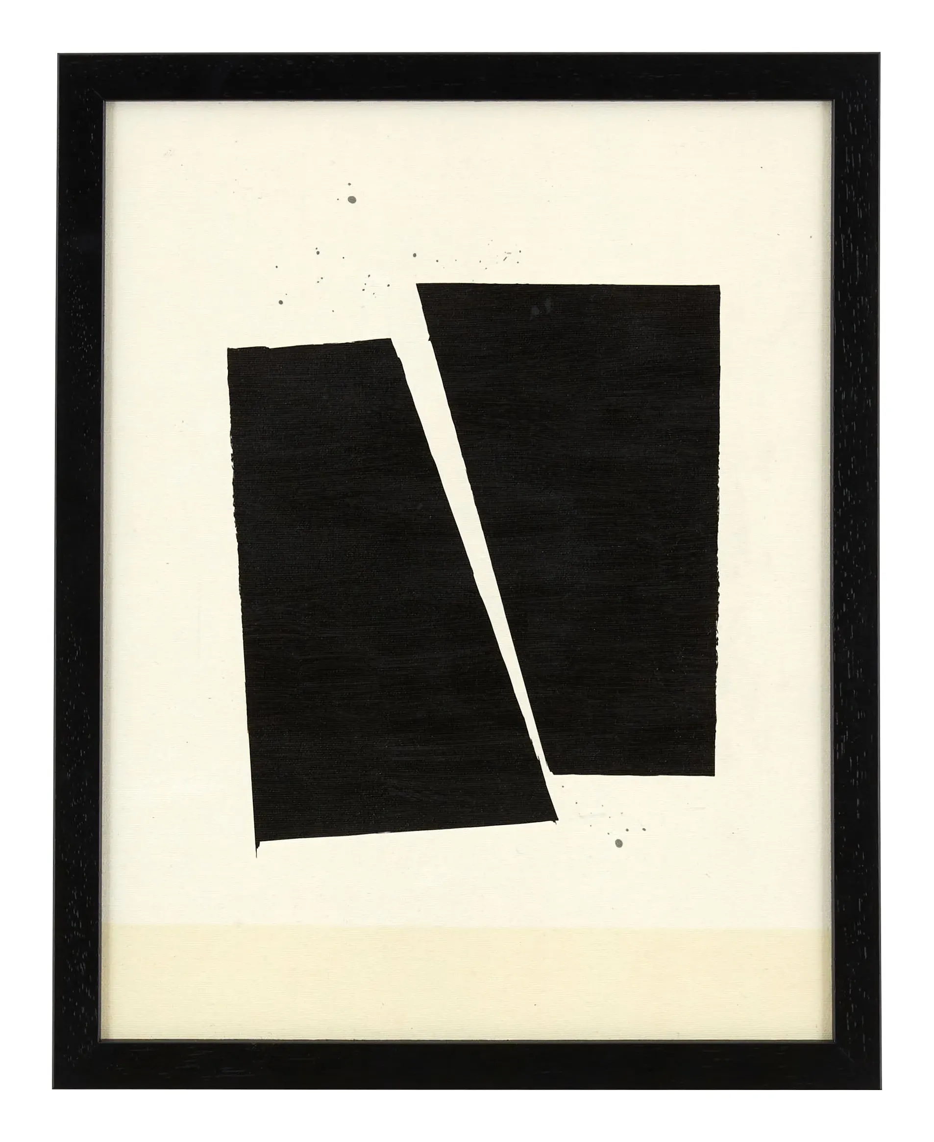 Chasm Print I Framed Wall Art - Black, Wood image