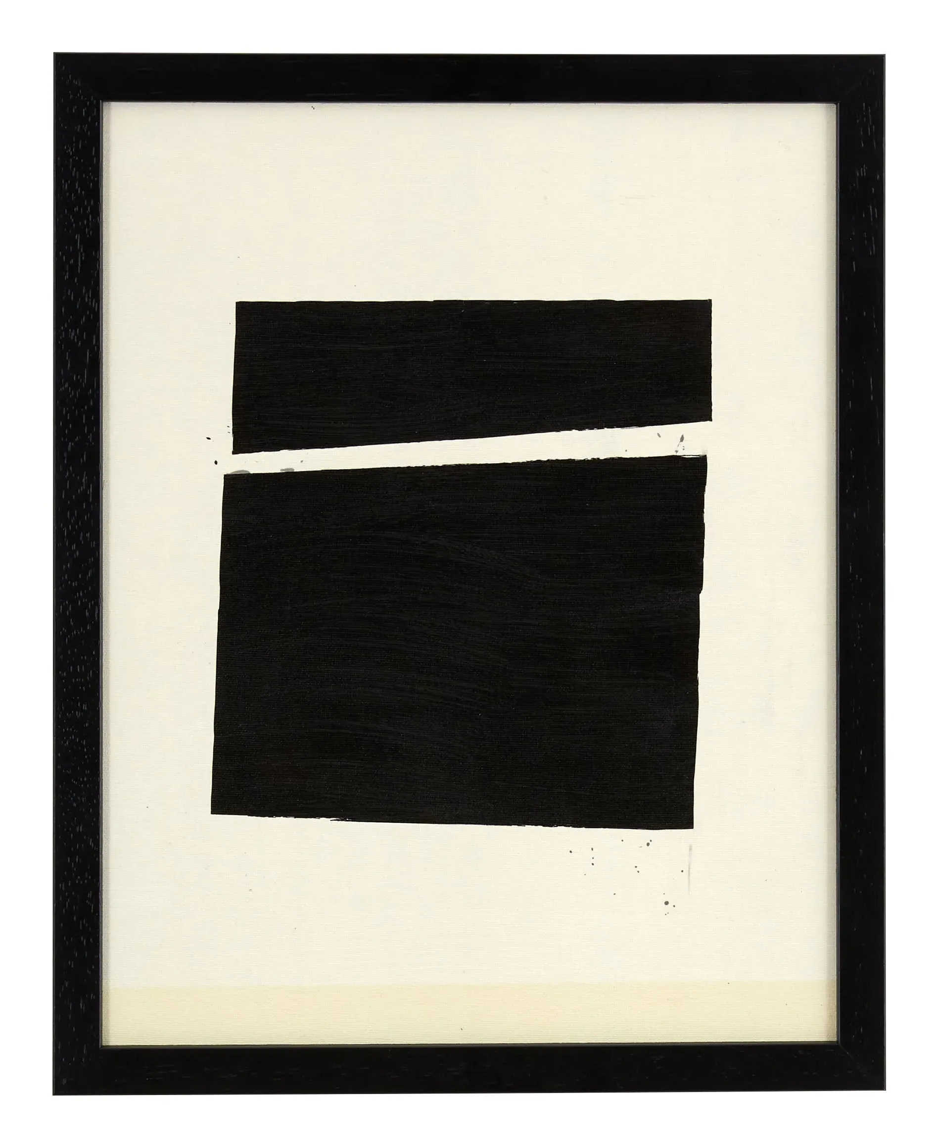 Chasm Print II Framed Wall Art - Black, Wood