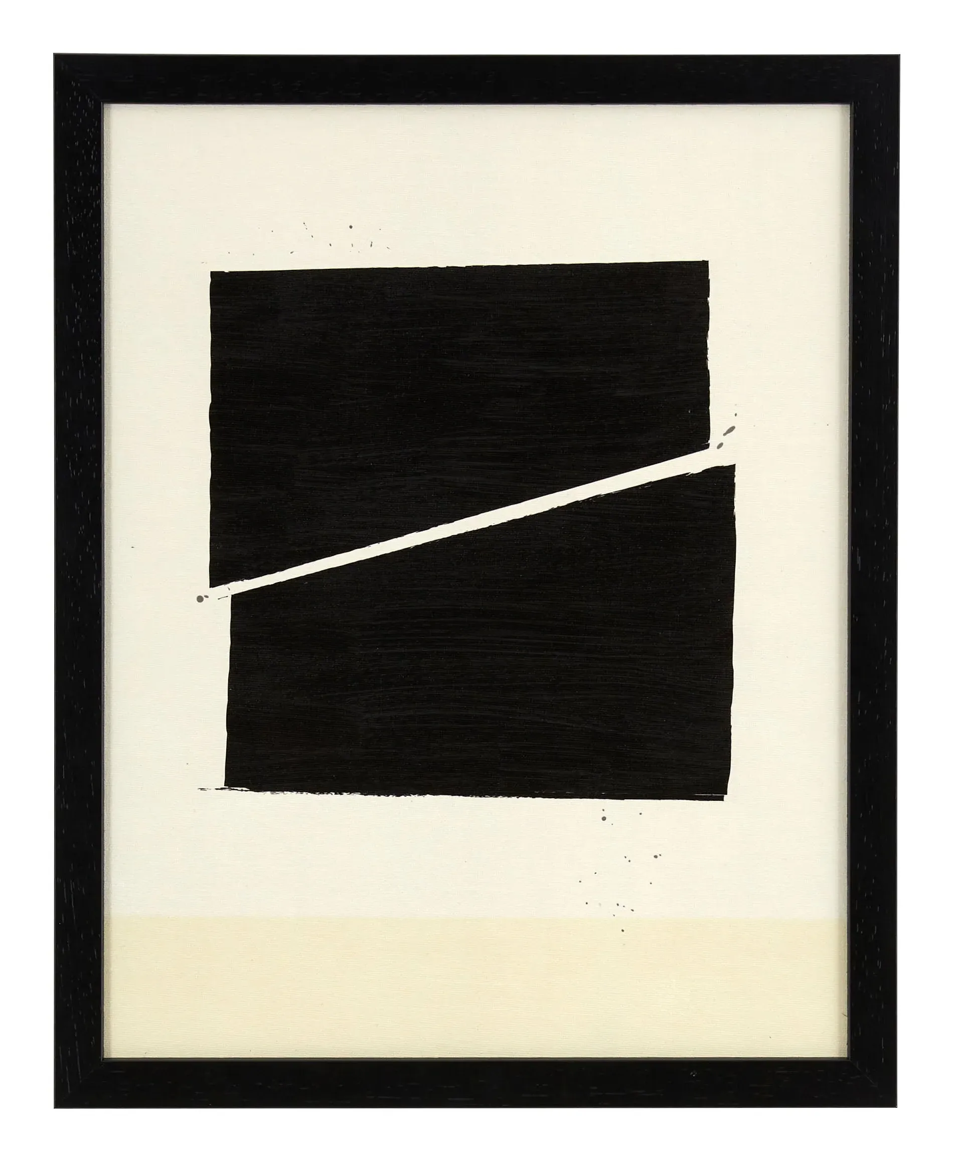 Chasm Print VI Framed Wall Art - Black, Wood