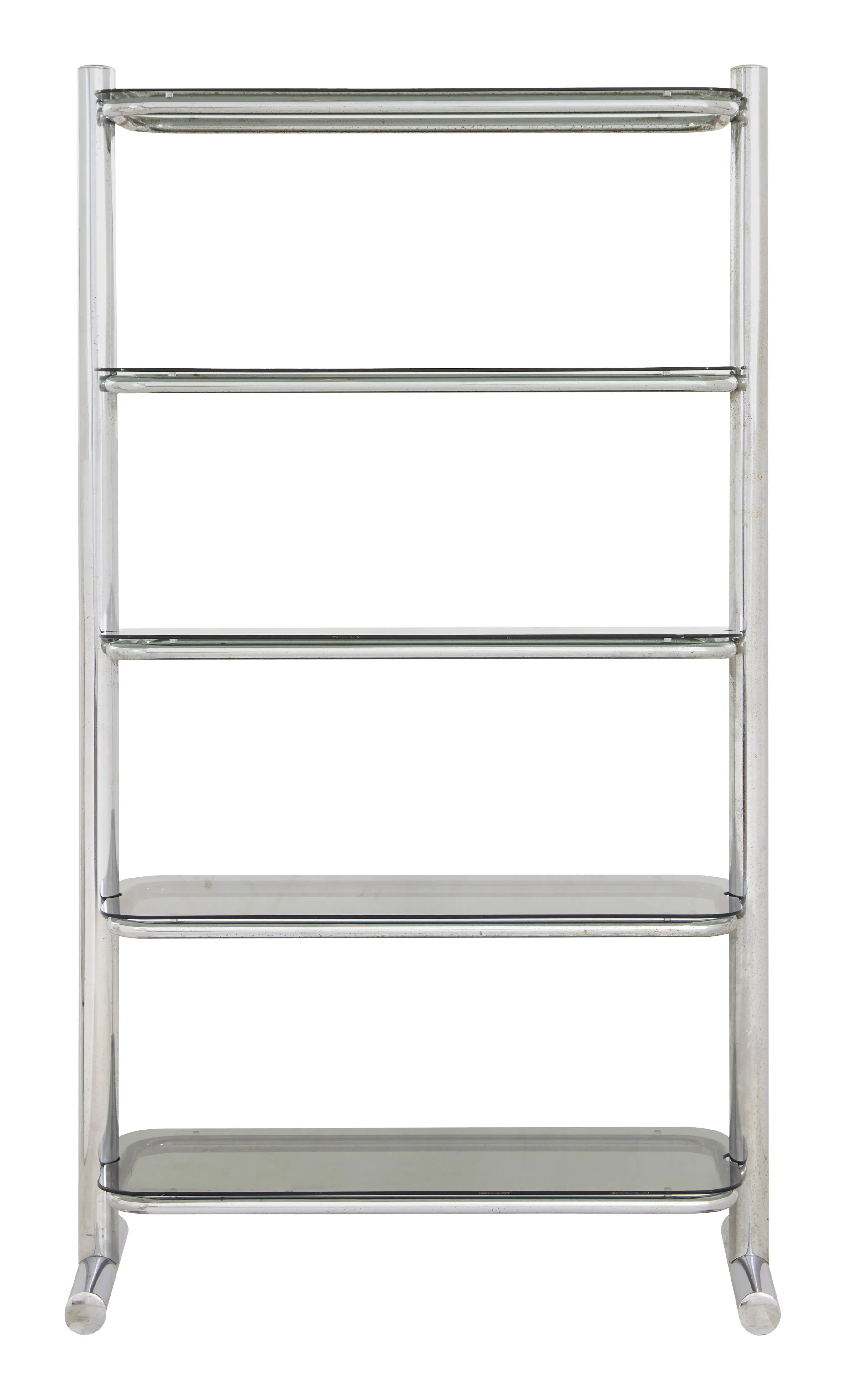 Chrome Etagere with Glass Shelves - Chrome image