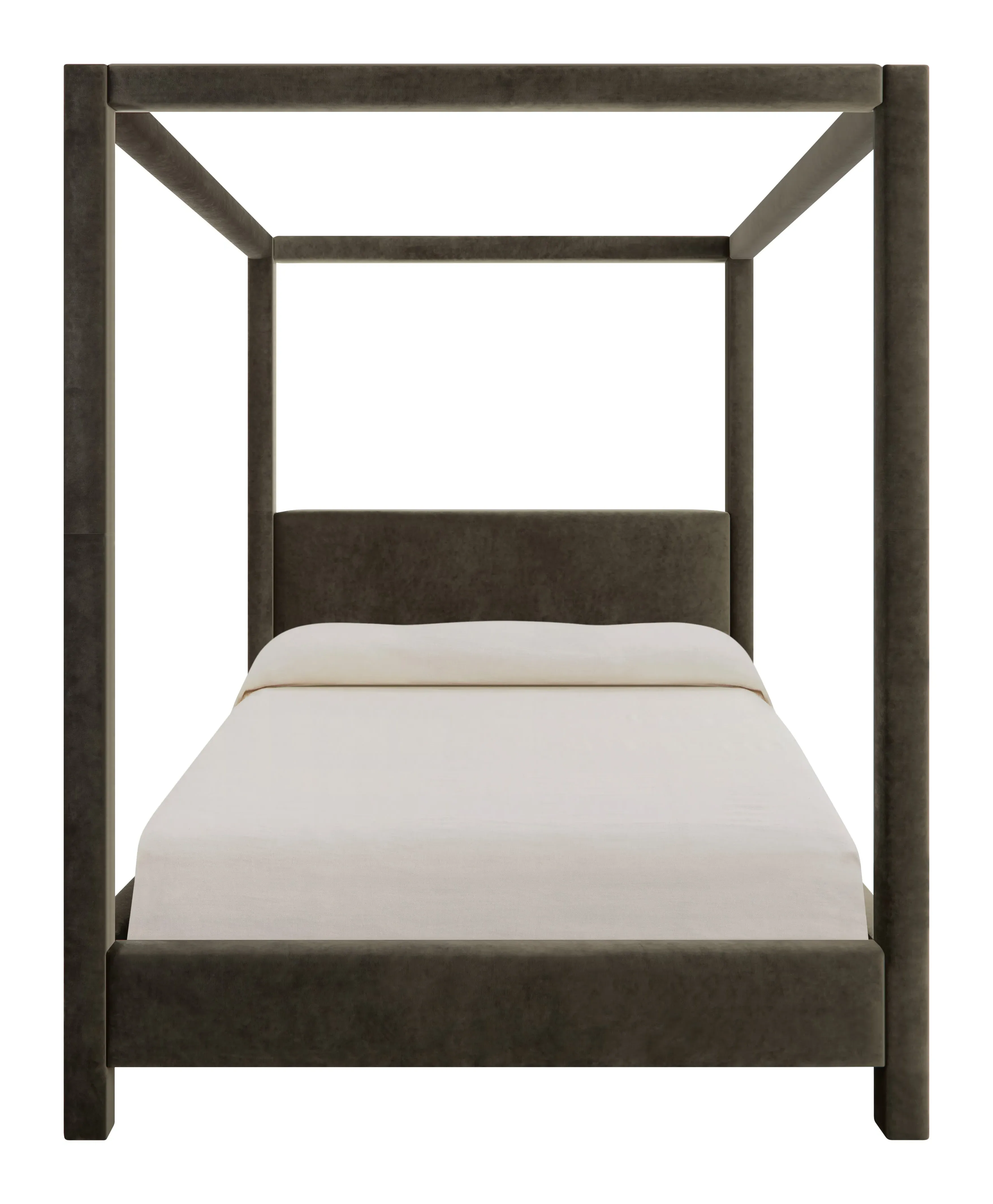 Clarke King Size Canopy Bed - Tulum Metal Velvet image