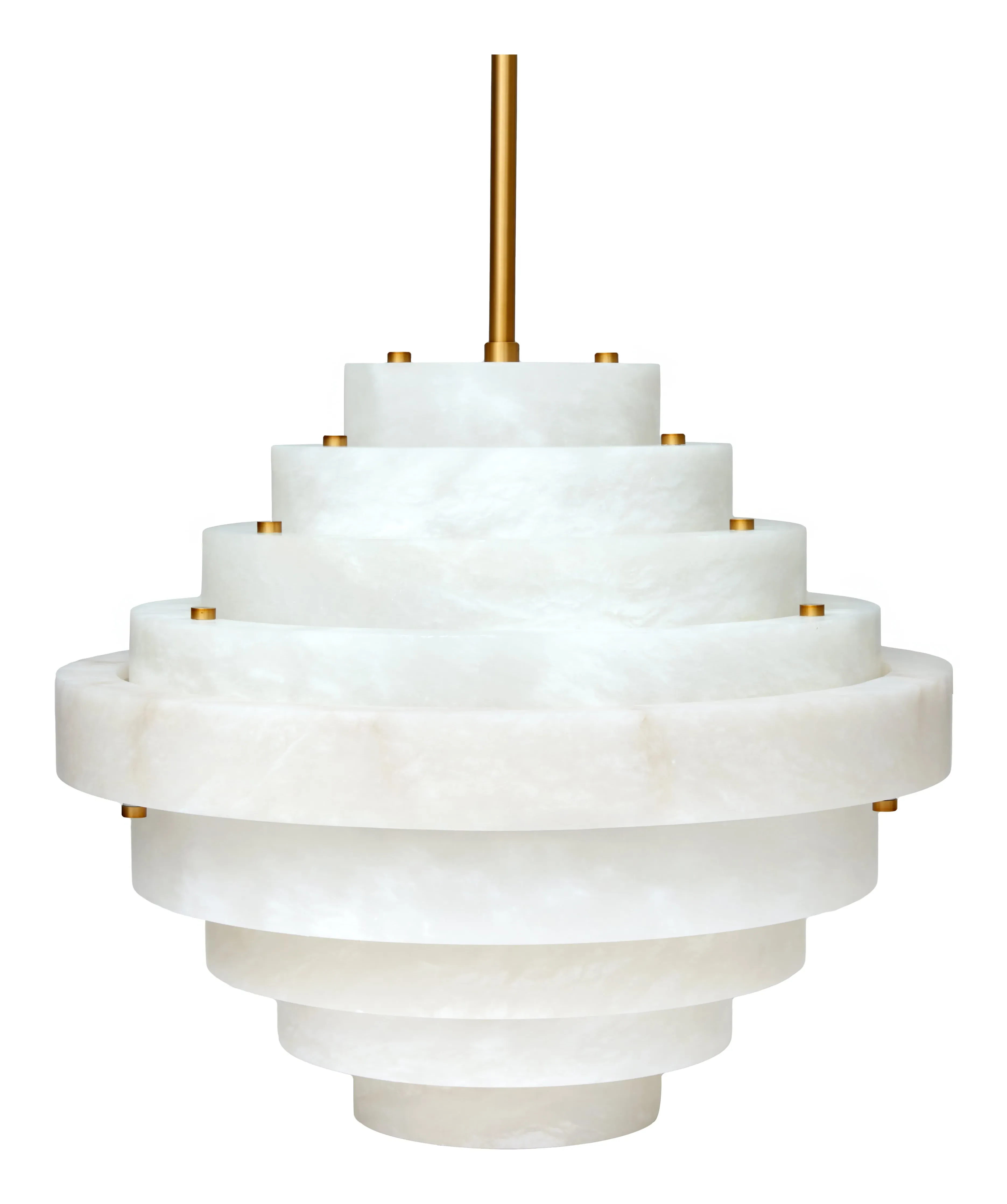 Danube Chandelier - Alabaster, Brass image