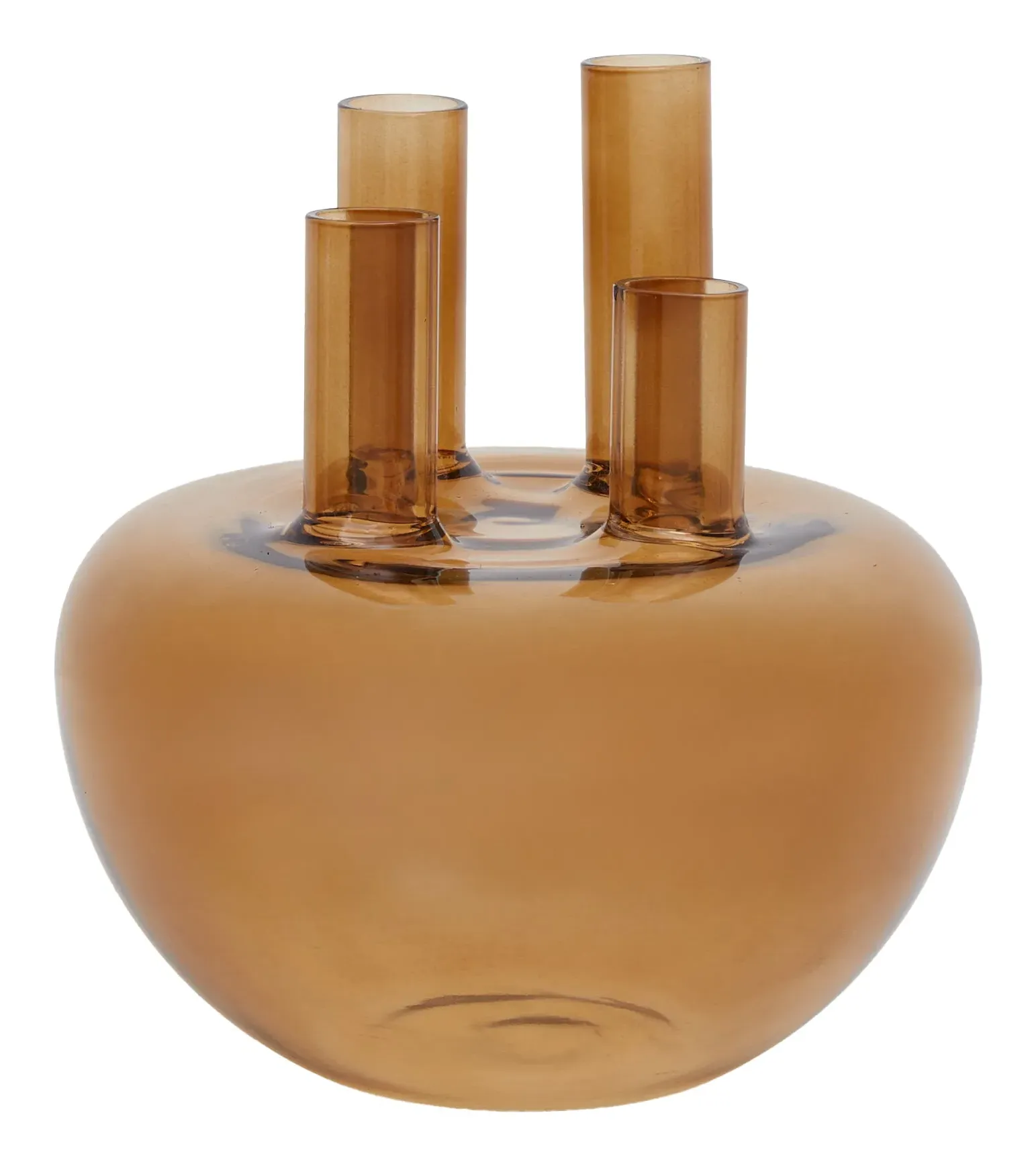 Dasha Bud Vase - Brown Glass image