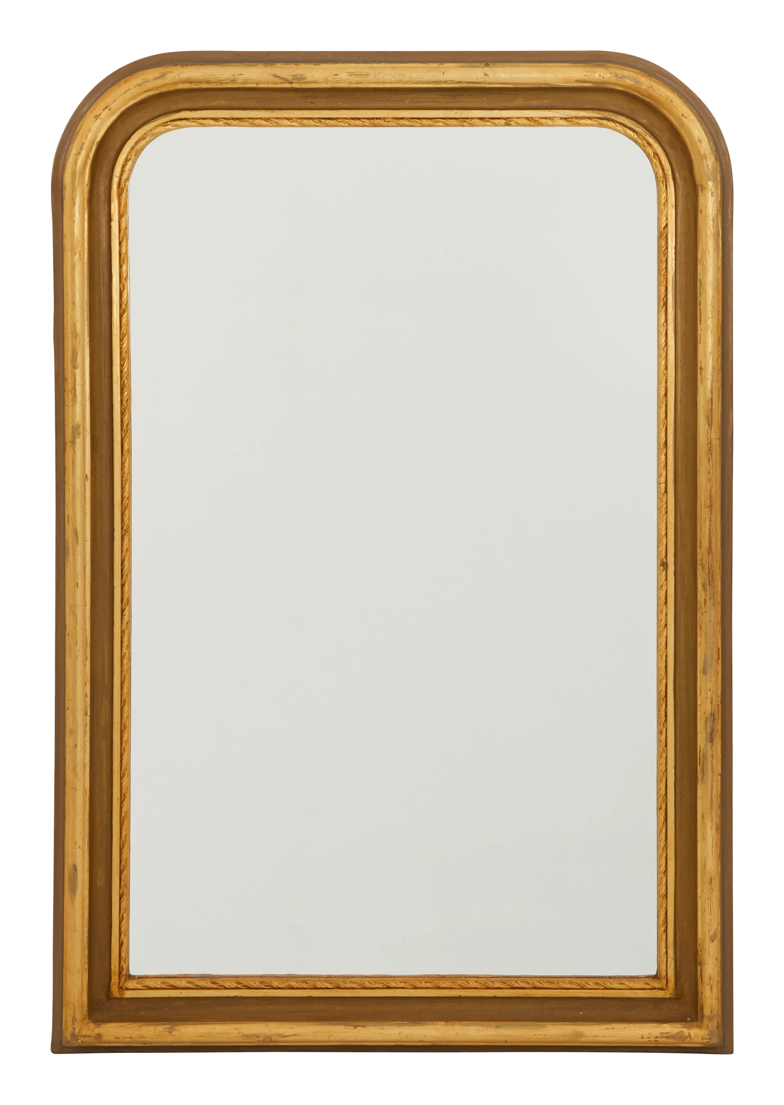 Dauphine Arched Wall Mirror - Gilded, Plaster image