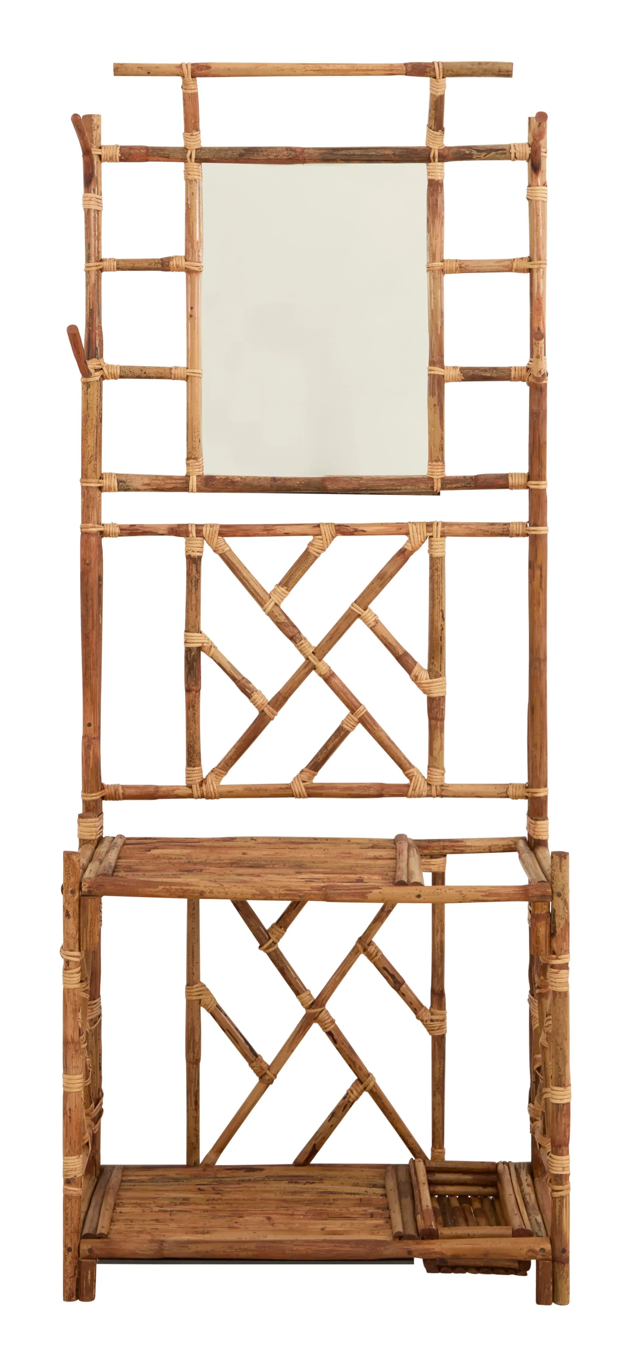 Dorset Hall Tree with Mirror - Bamboo image