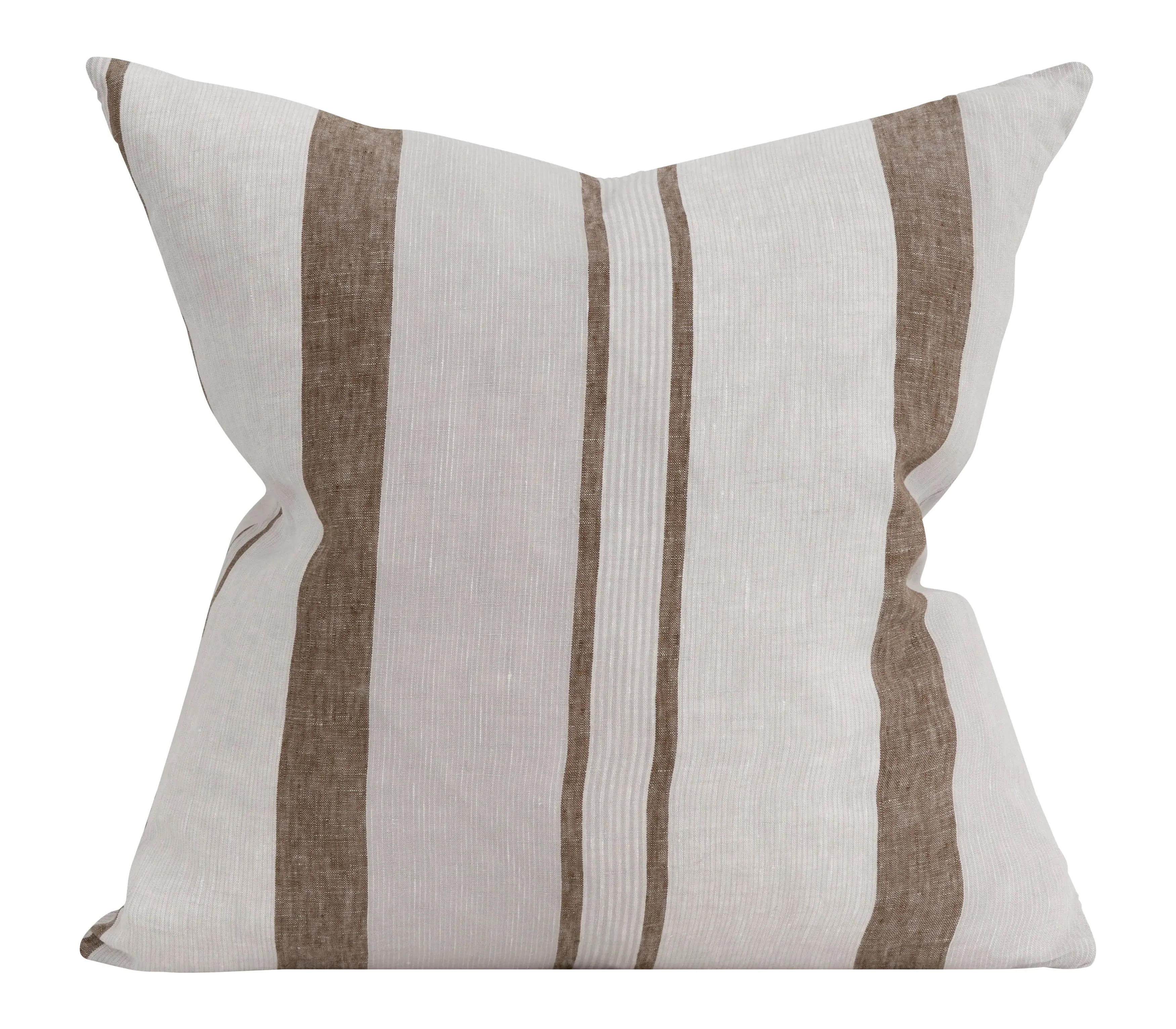 Durham Square Pillow - Cream, Linen image