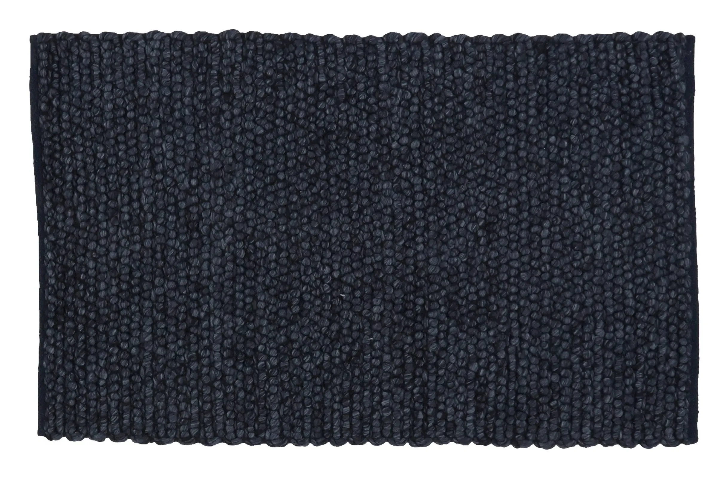 Falkirk Basketweave Rug - Ink Blue, Wool Blend