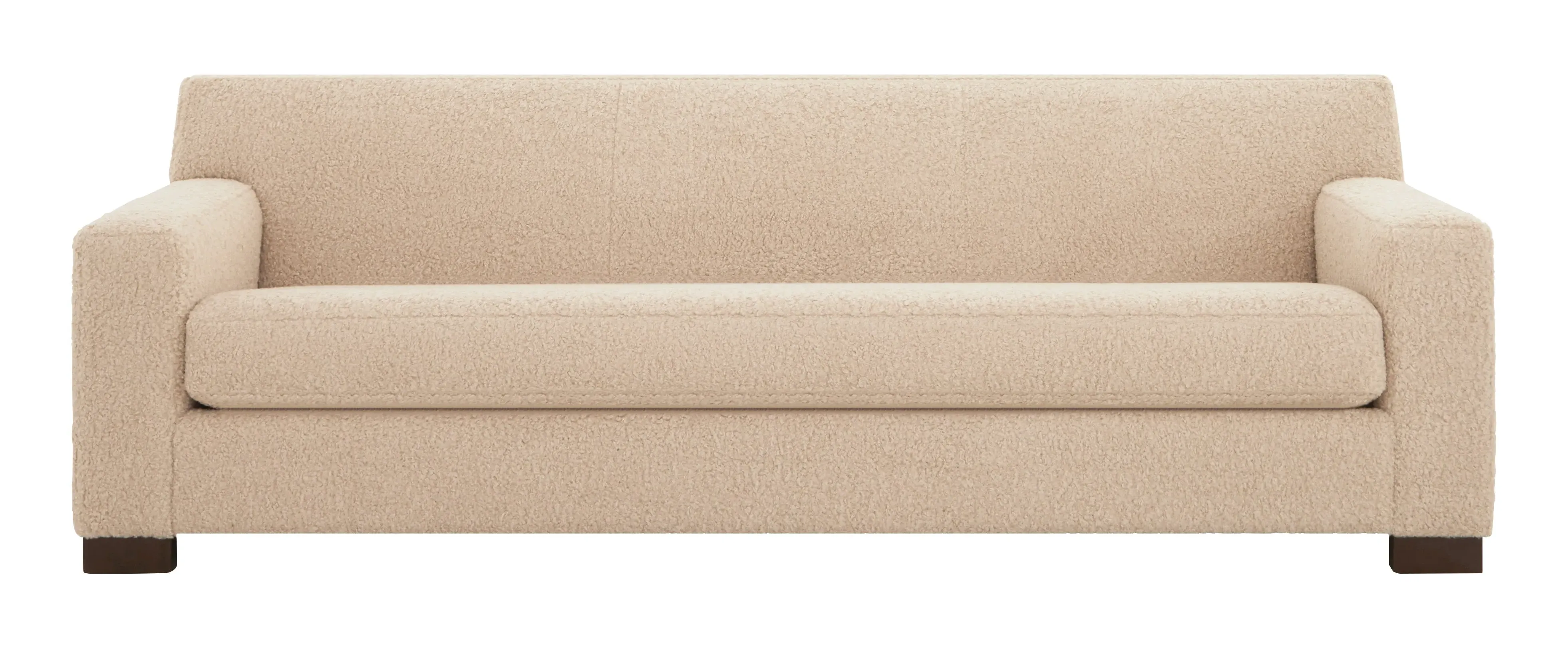 Farley 3-Seater Sofa - Champagne, Faux Shearling image