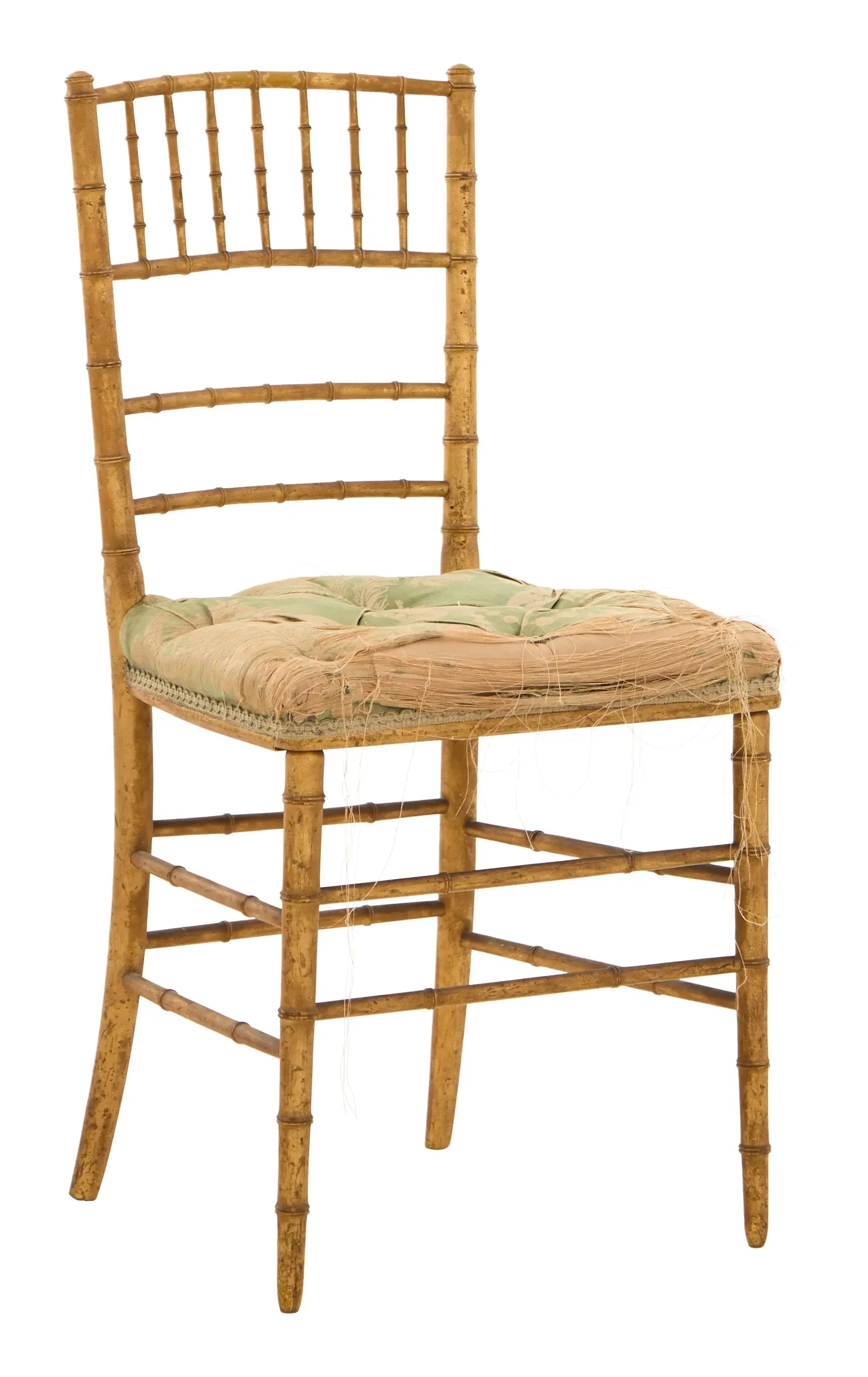 Faux Bamboo Chiavari Chair - Gilt image