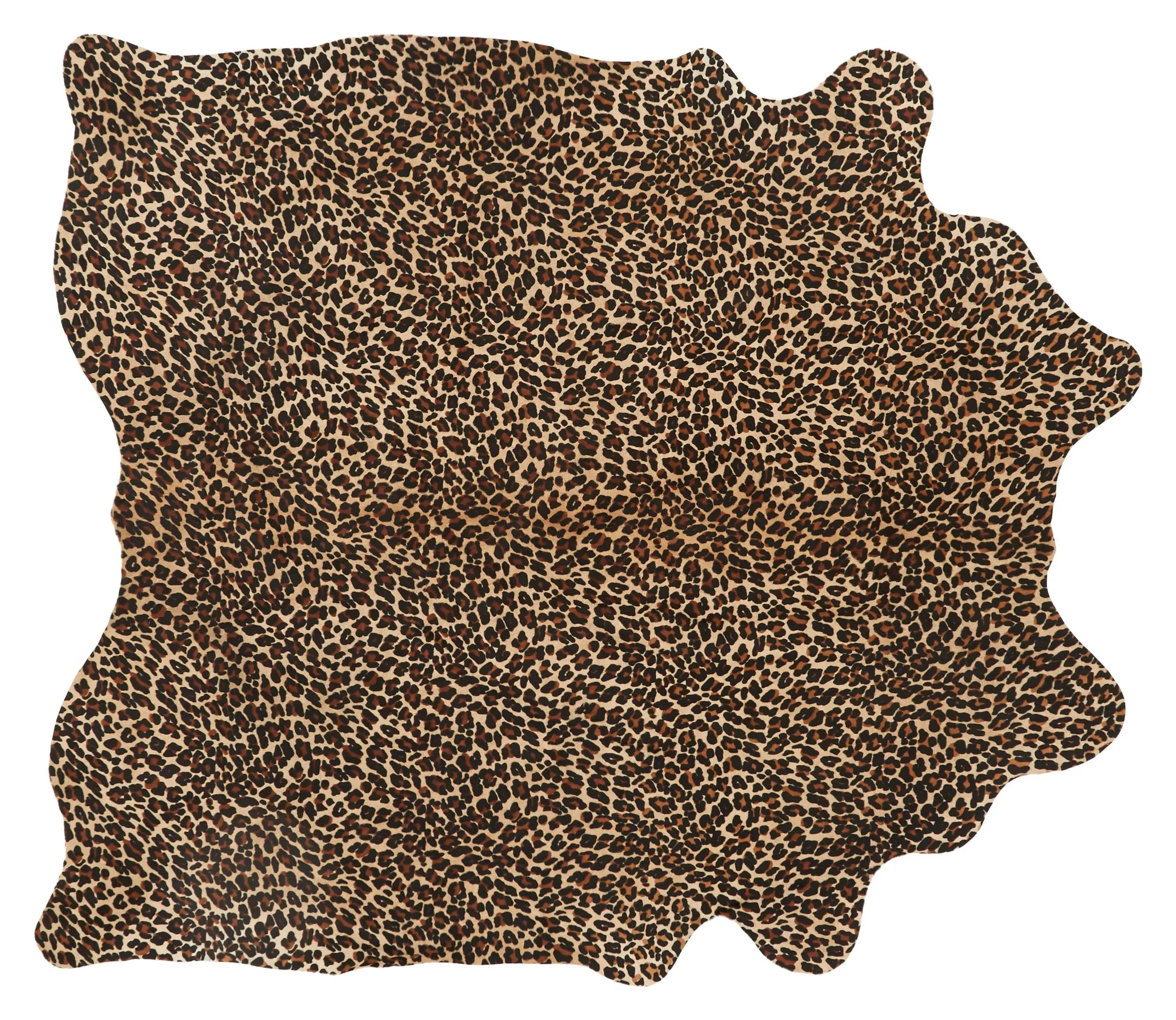 Faux Leopard Hide Rug - Brown, Cowhide image