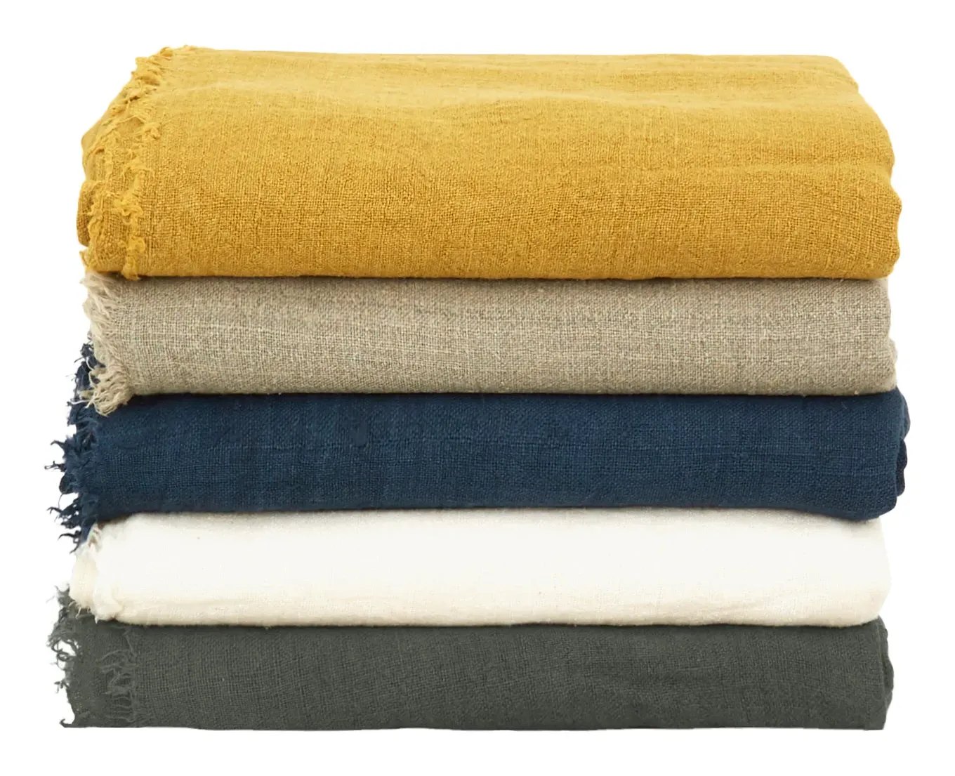 Fenn Queen Size Bedcover - Linen image