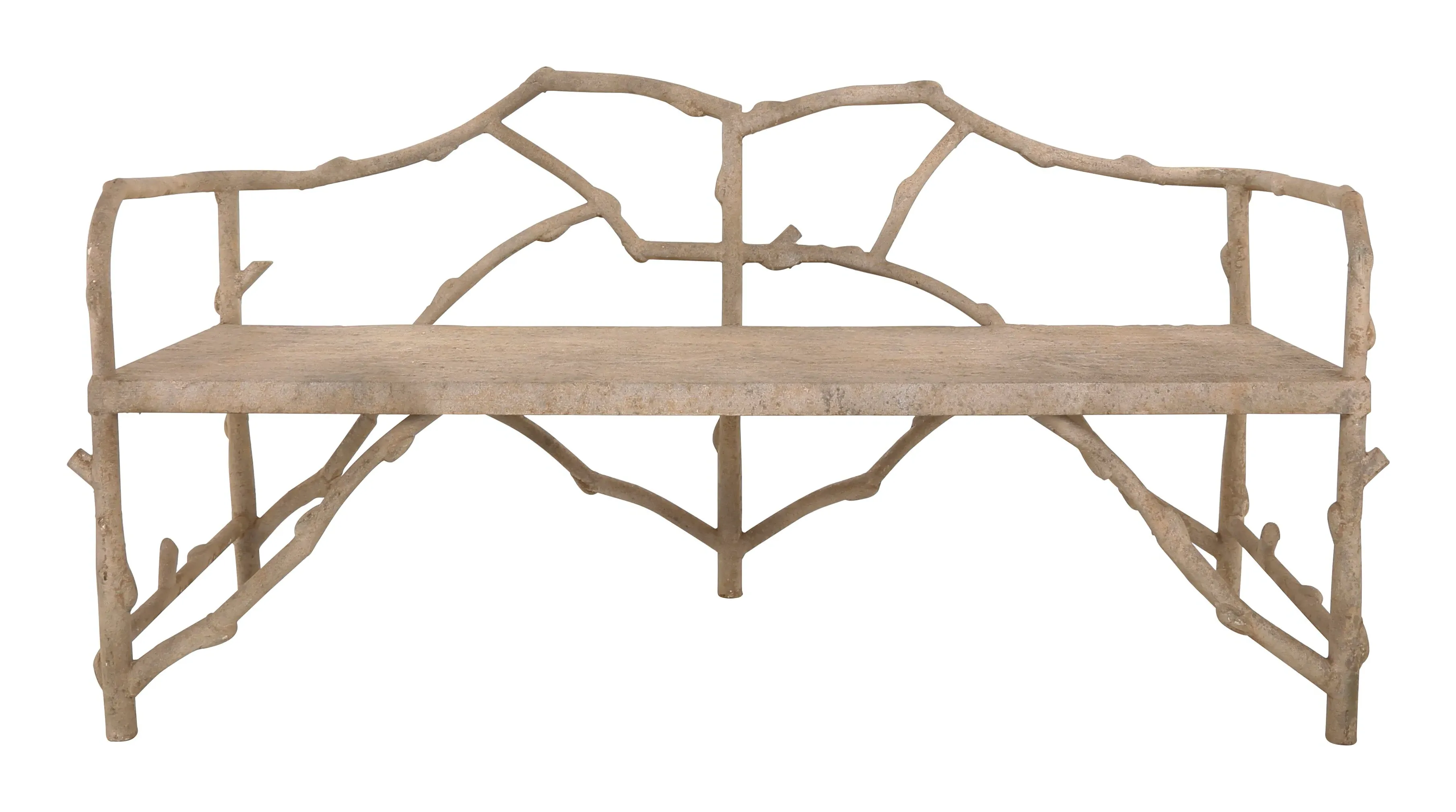 Grove Bench - Weathered Cement, Iron image