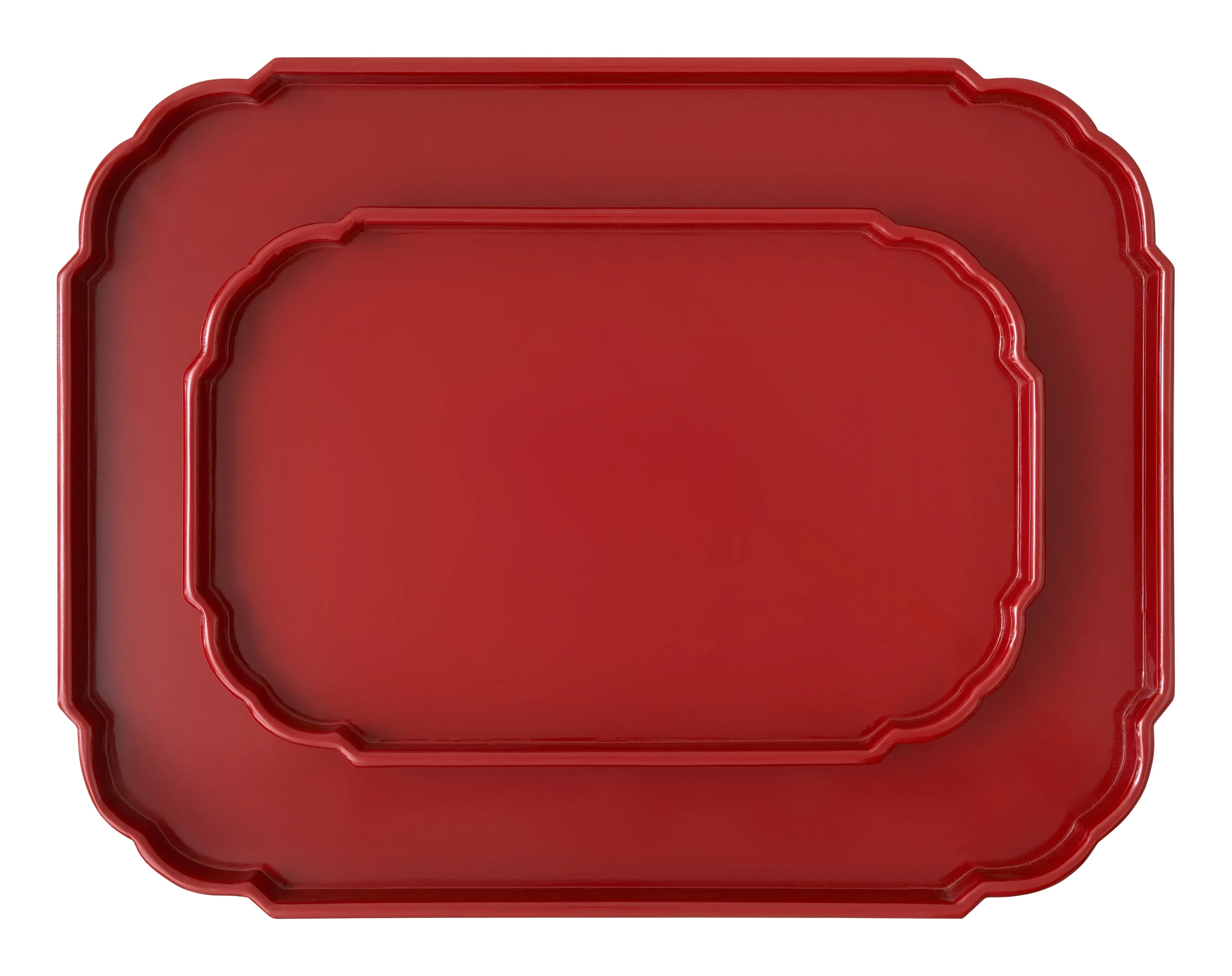 Haines Decorative Tray - Red, Mango Wood image