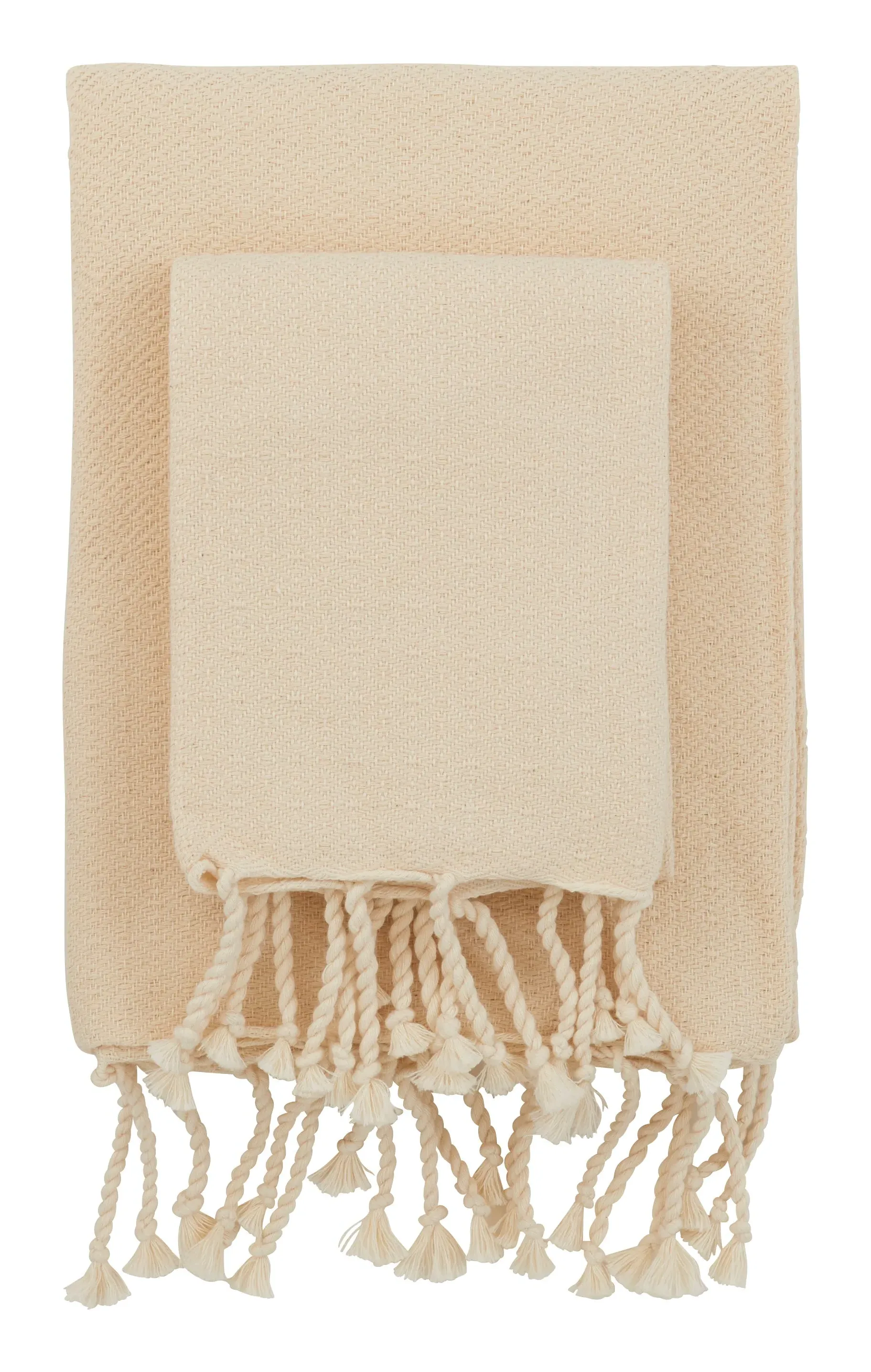 Hammam Diamond Bath Towels - Cream, Cotton image