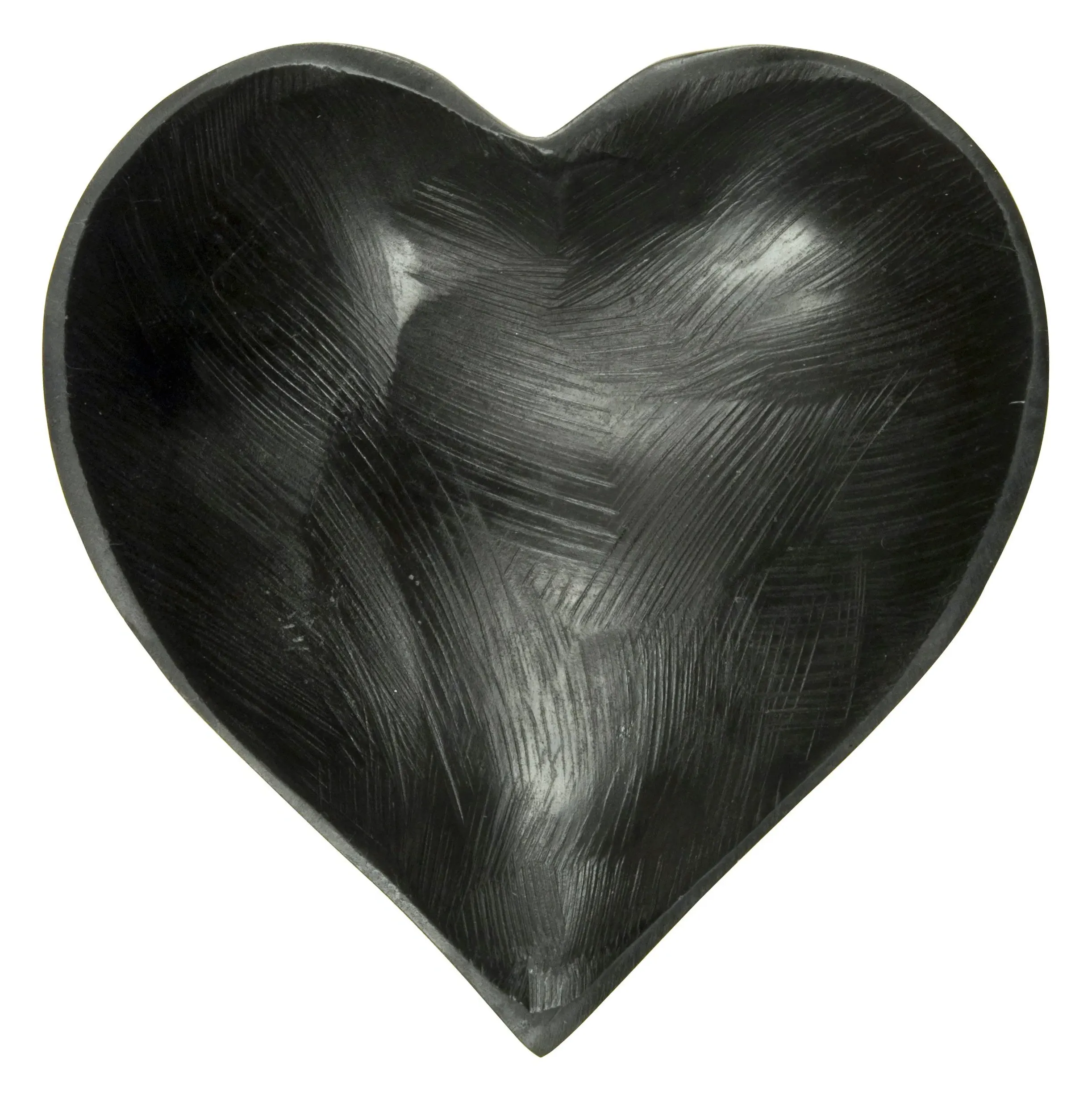 Heart Bowl - Black, Soapstone image
