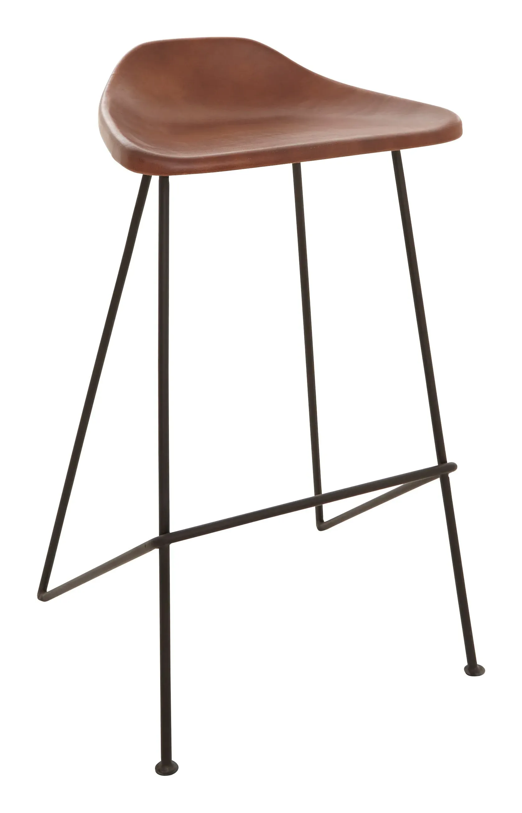 Hector Counter Stool - Brown, Leather image