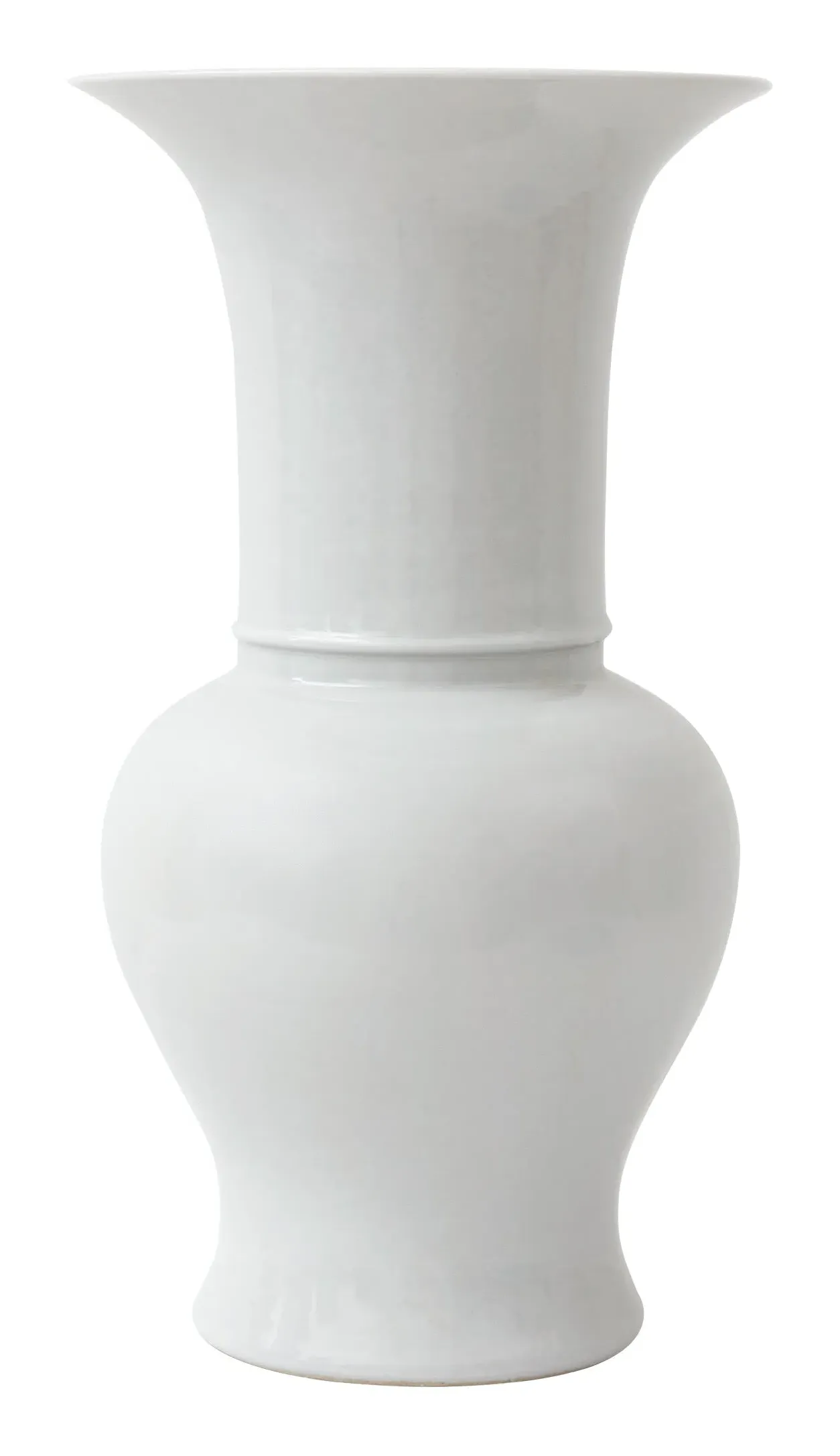 Hermia Baluster Vase - White, Porcelain image