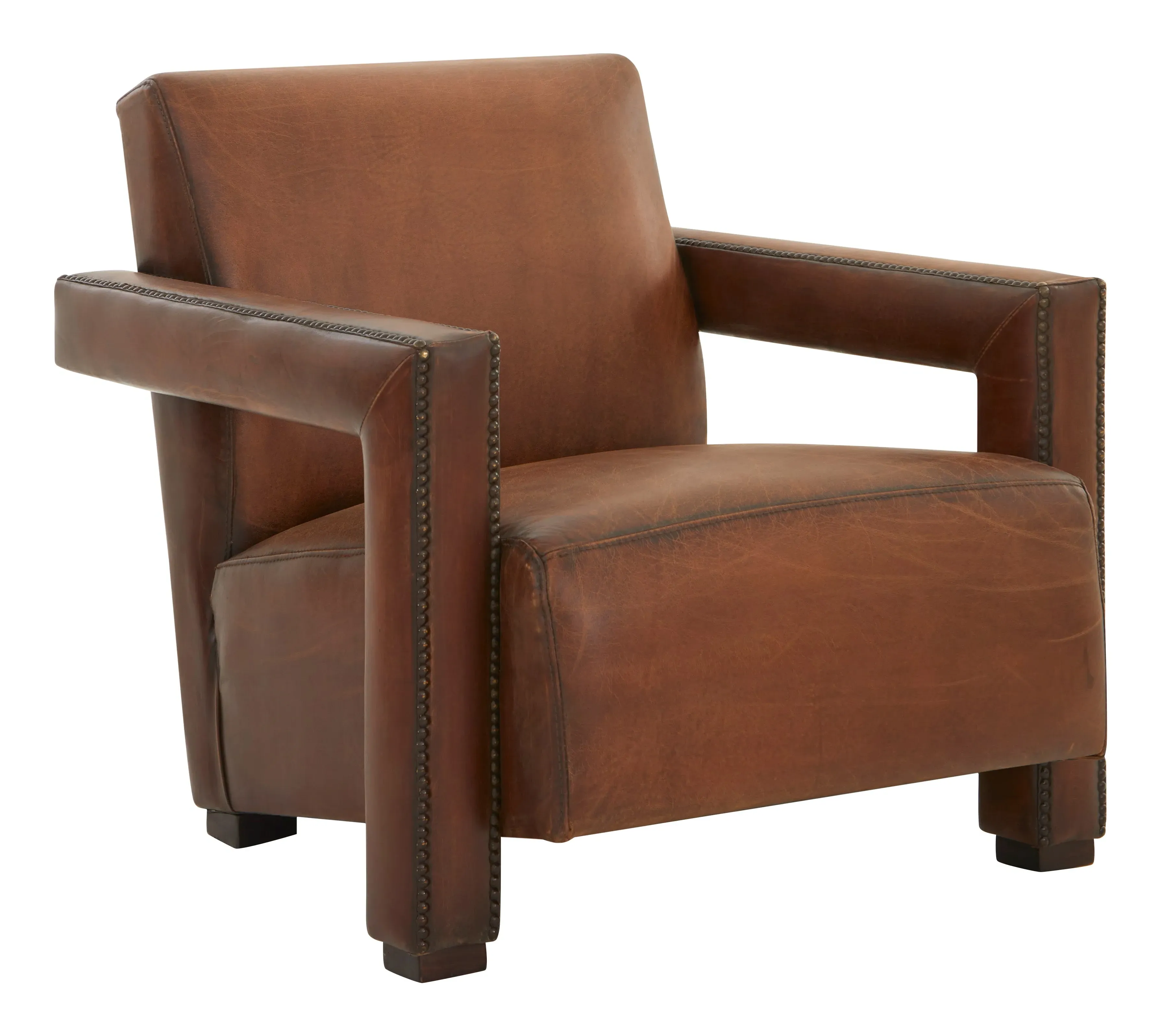 Hidalgo Lounge Chair - Brown, Leather image