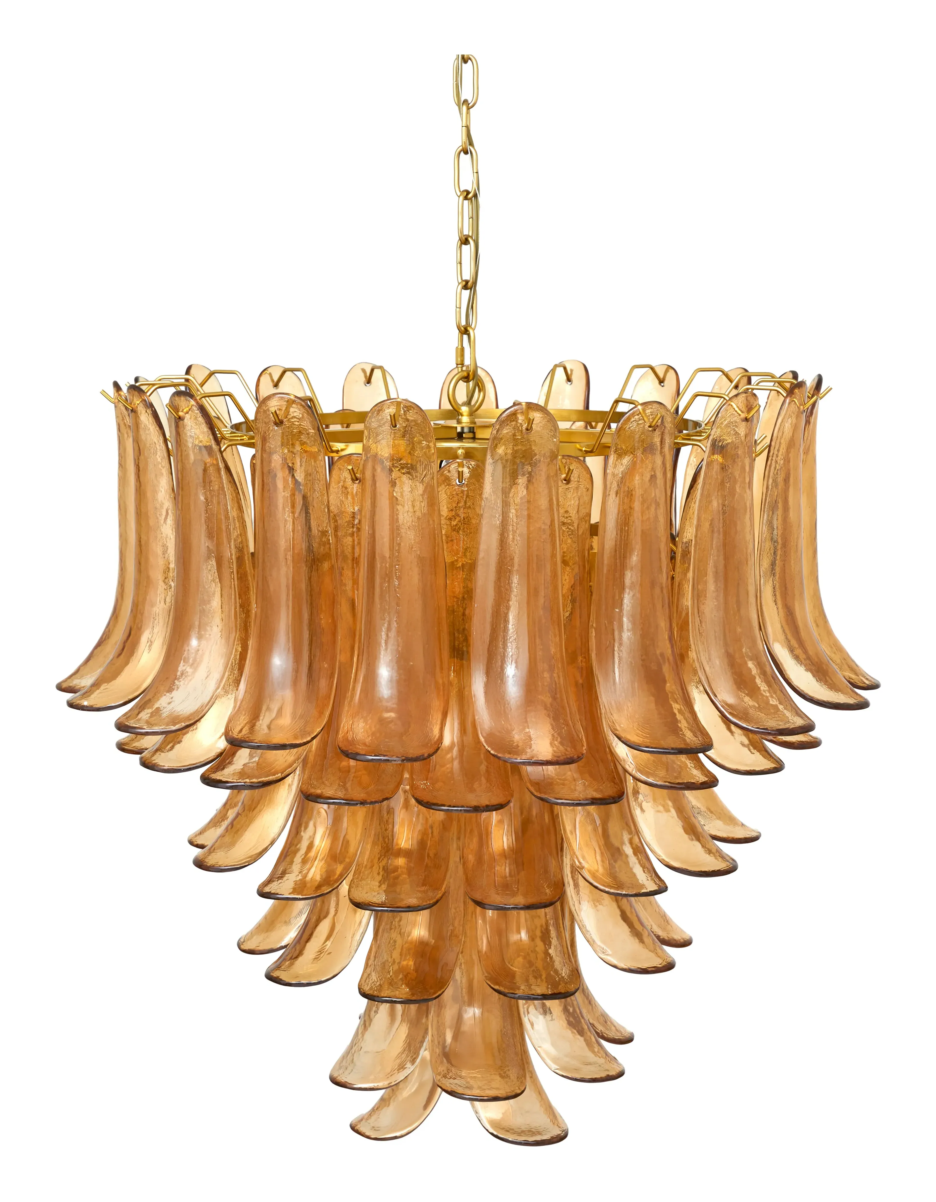 Icarus Chandelier - Amber, Brass image