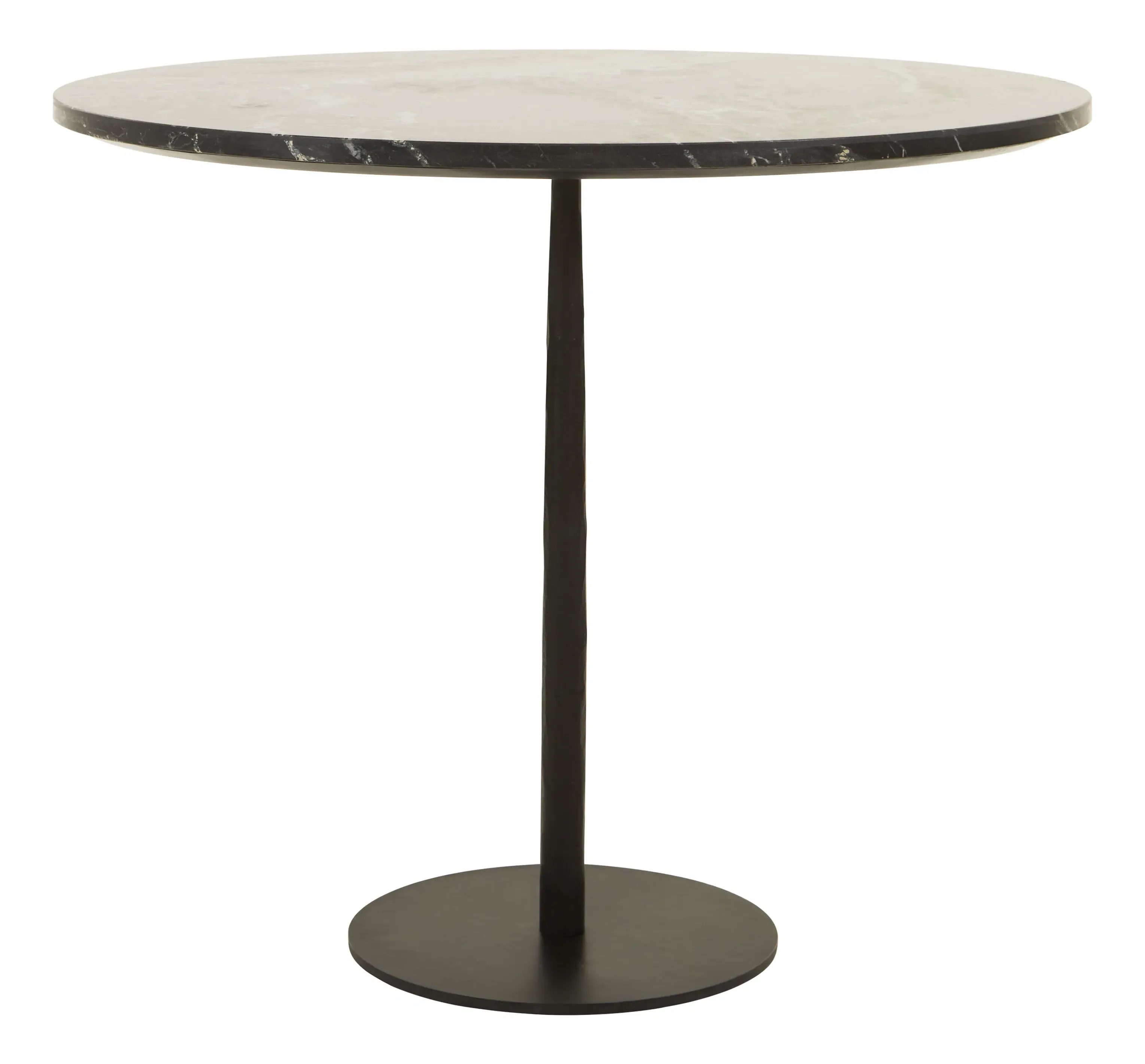 Ingrid Round Dining Table - Black, Marble image