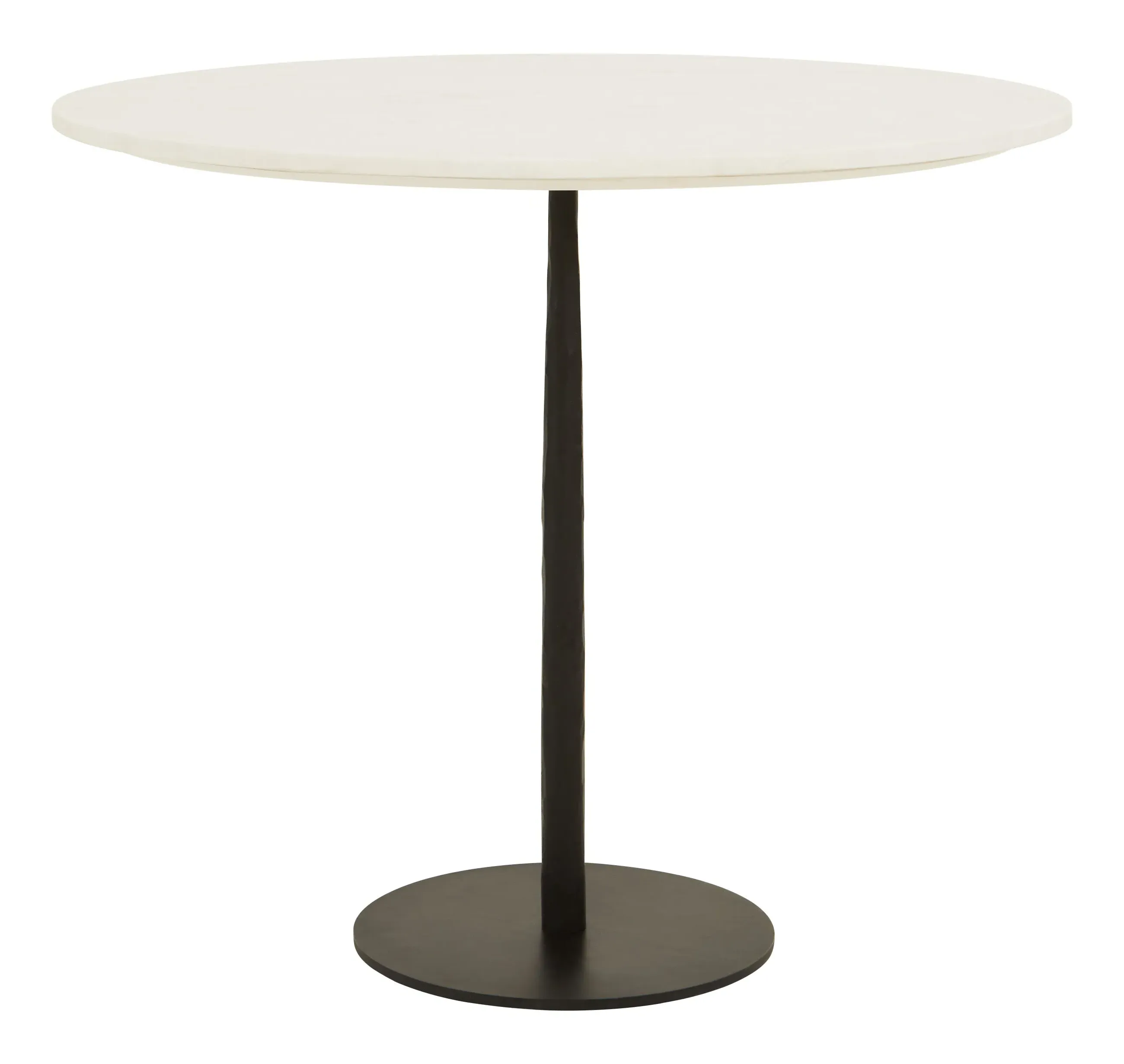 Ingrid Round Dining Table - White, Marble