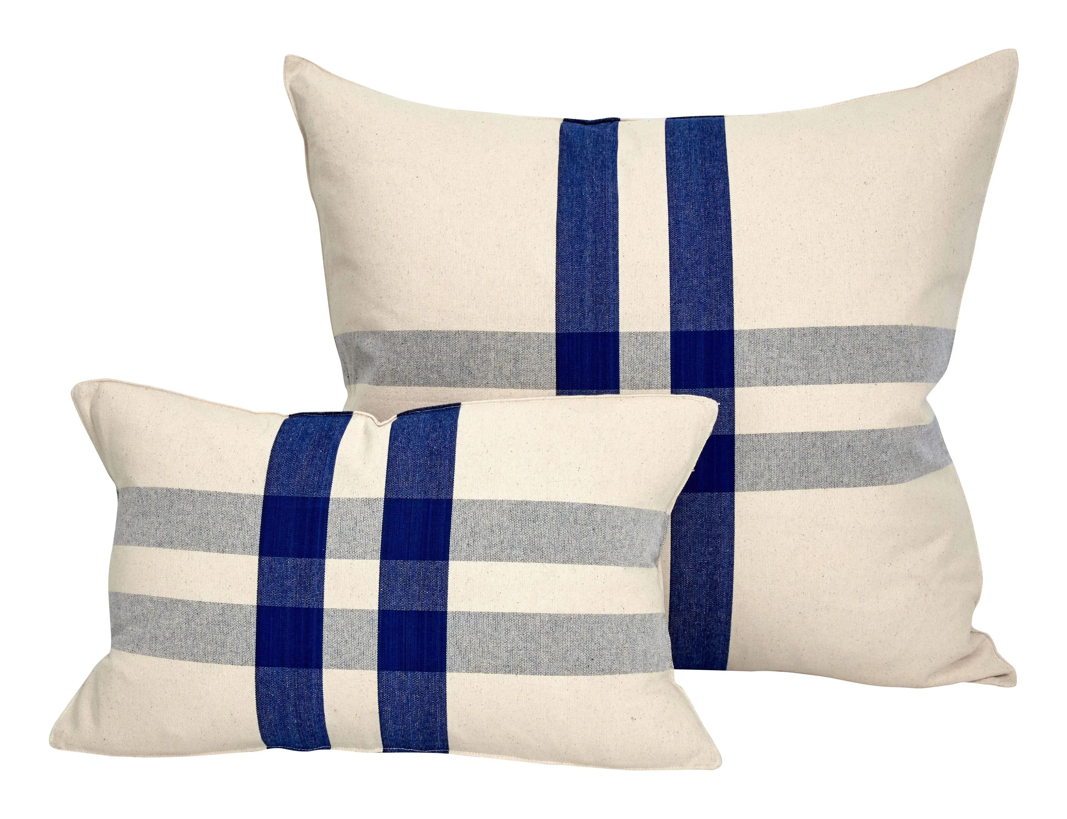 JH X Tensira Keaton Throw Pillows - Indigo, Cotton