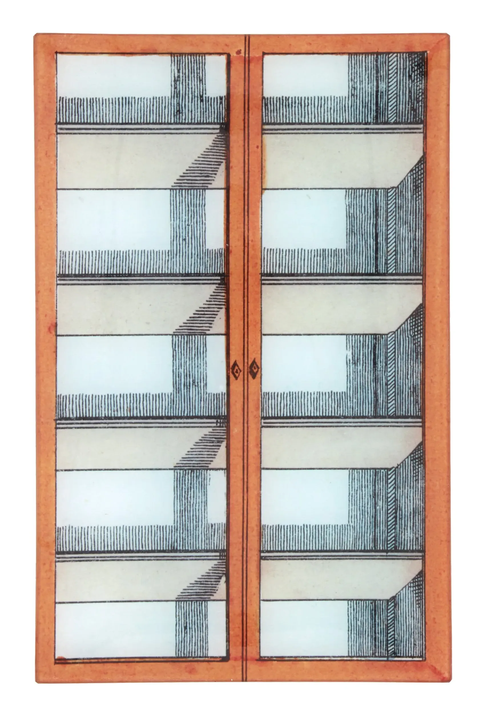 John Derian Bookcase Wall Tray - Glass image