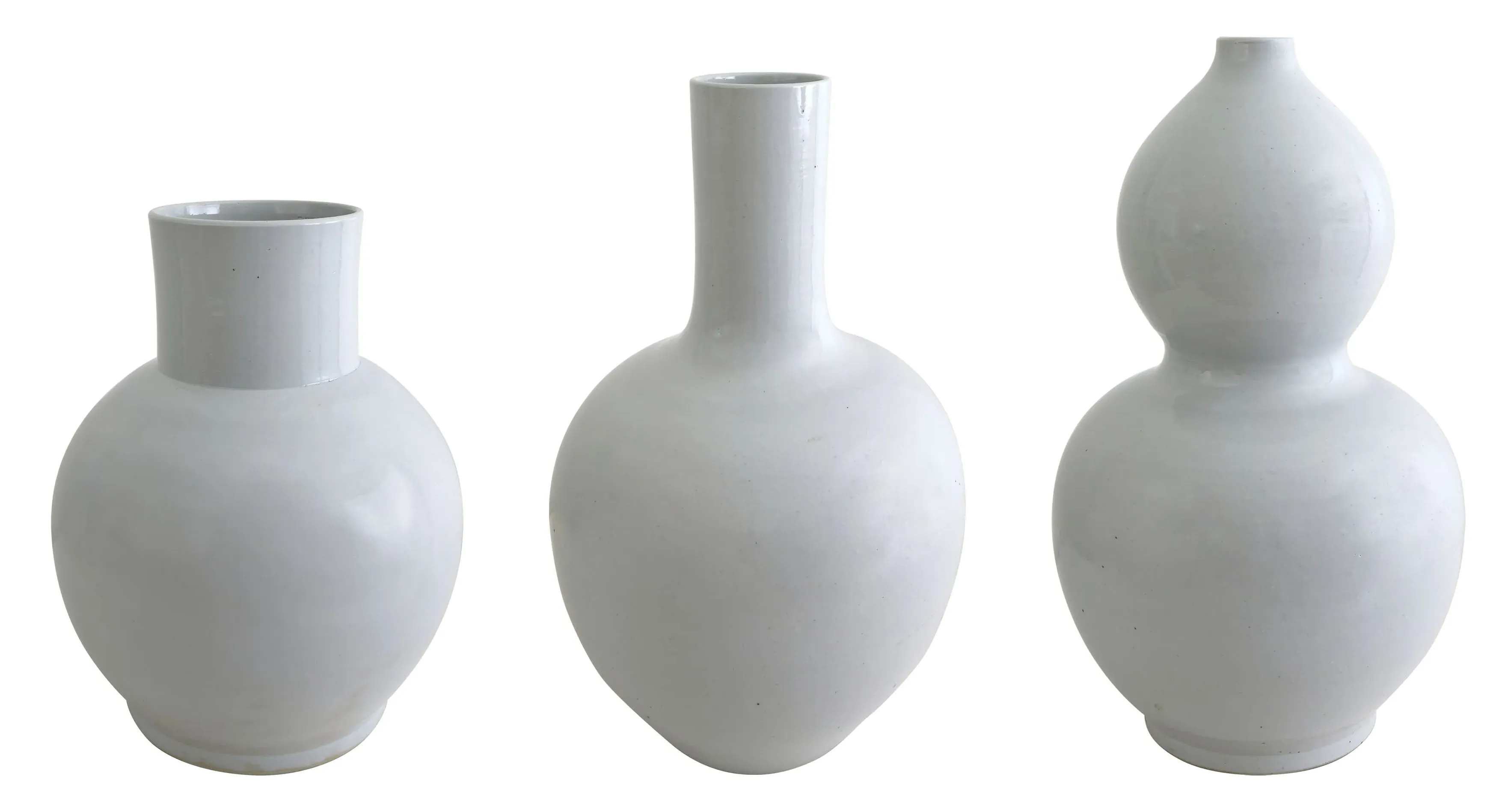 Jolie Ceramic Vases - White image