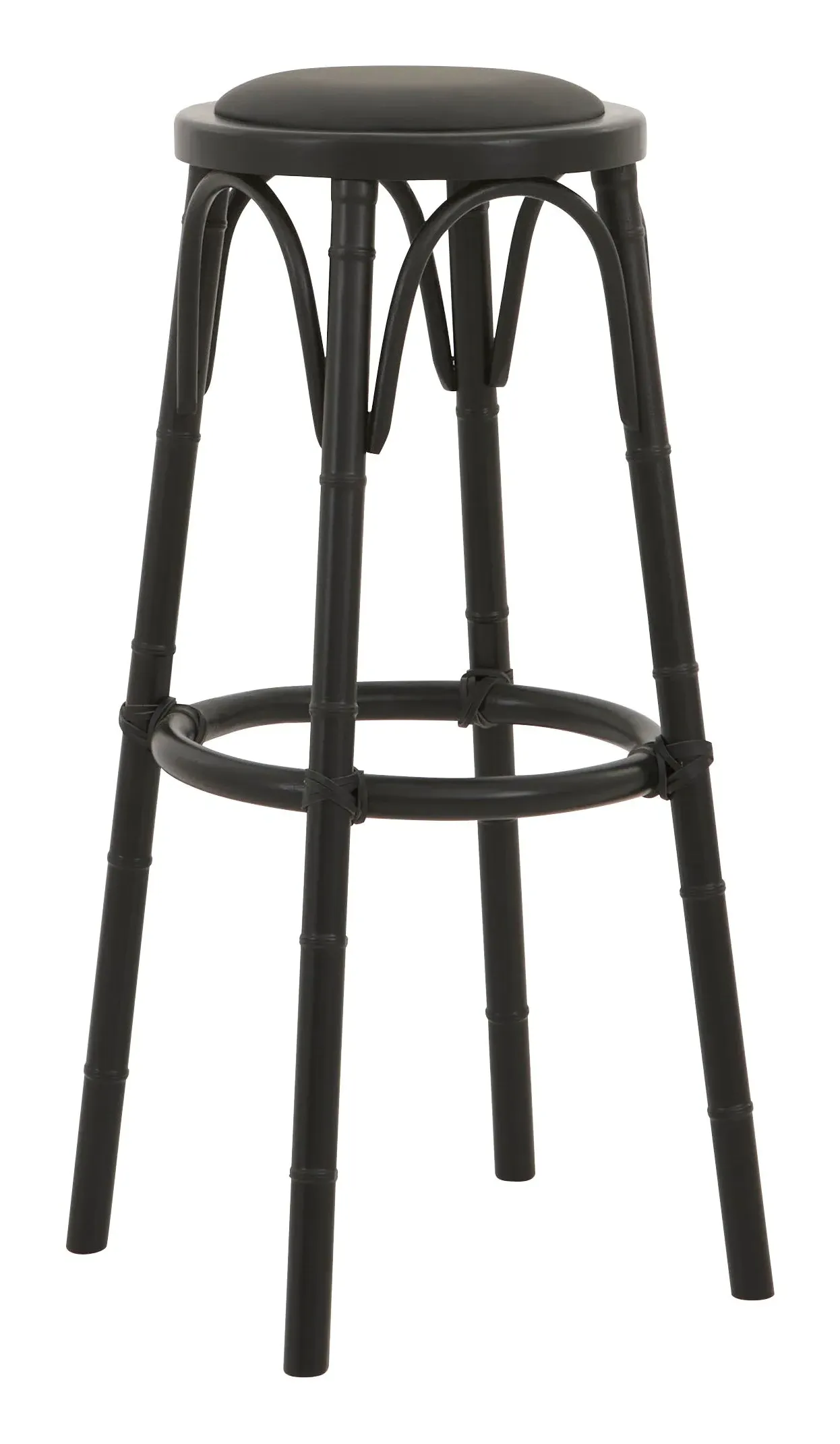 Karim Bar Stool - Black, Beechwood image