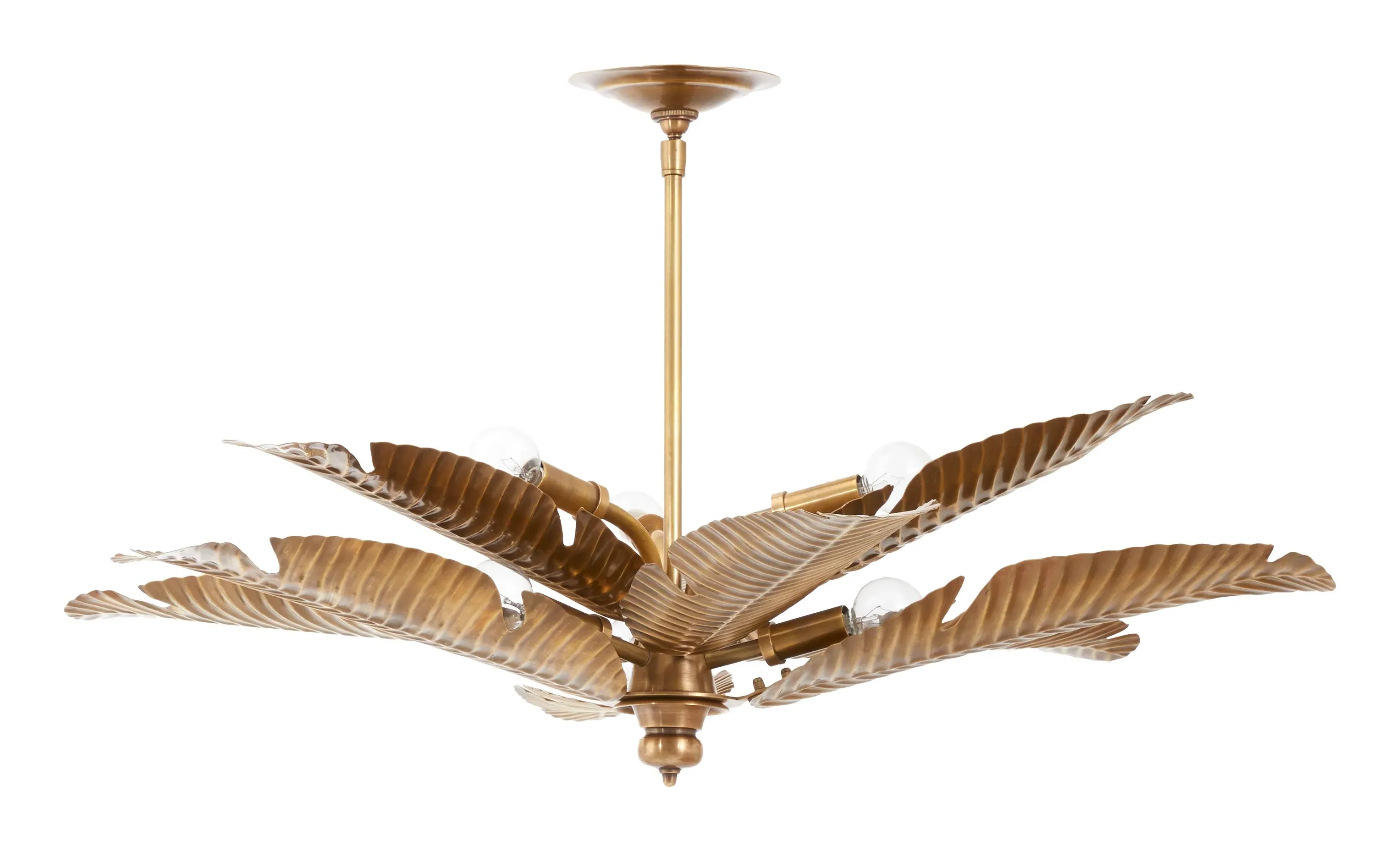Kelani Semi-Flush Mount - Brass