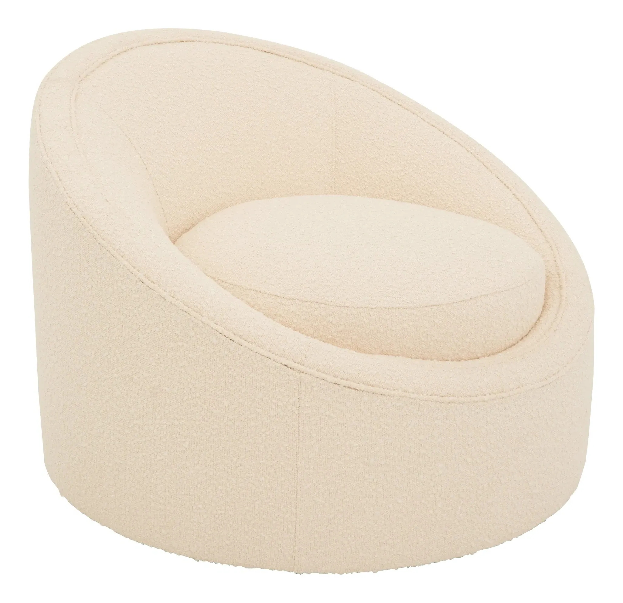 Kemper Swivel Chair - Cream, Bouclé image