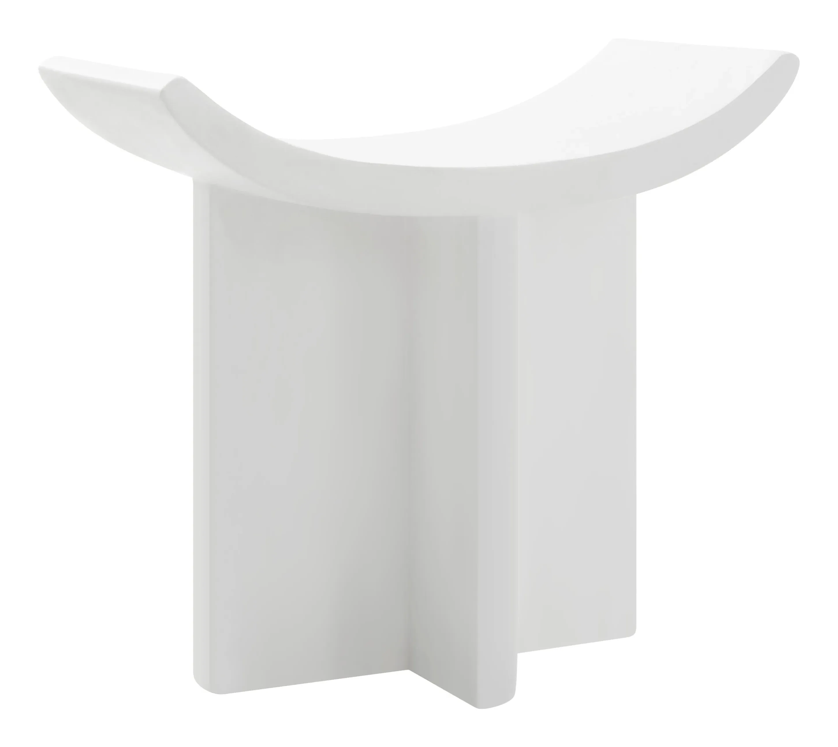 Larsa Stool - White, Fiber Concrete image