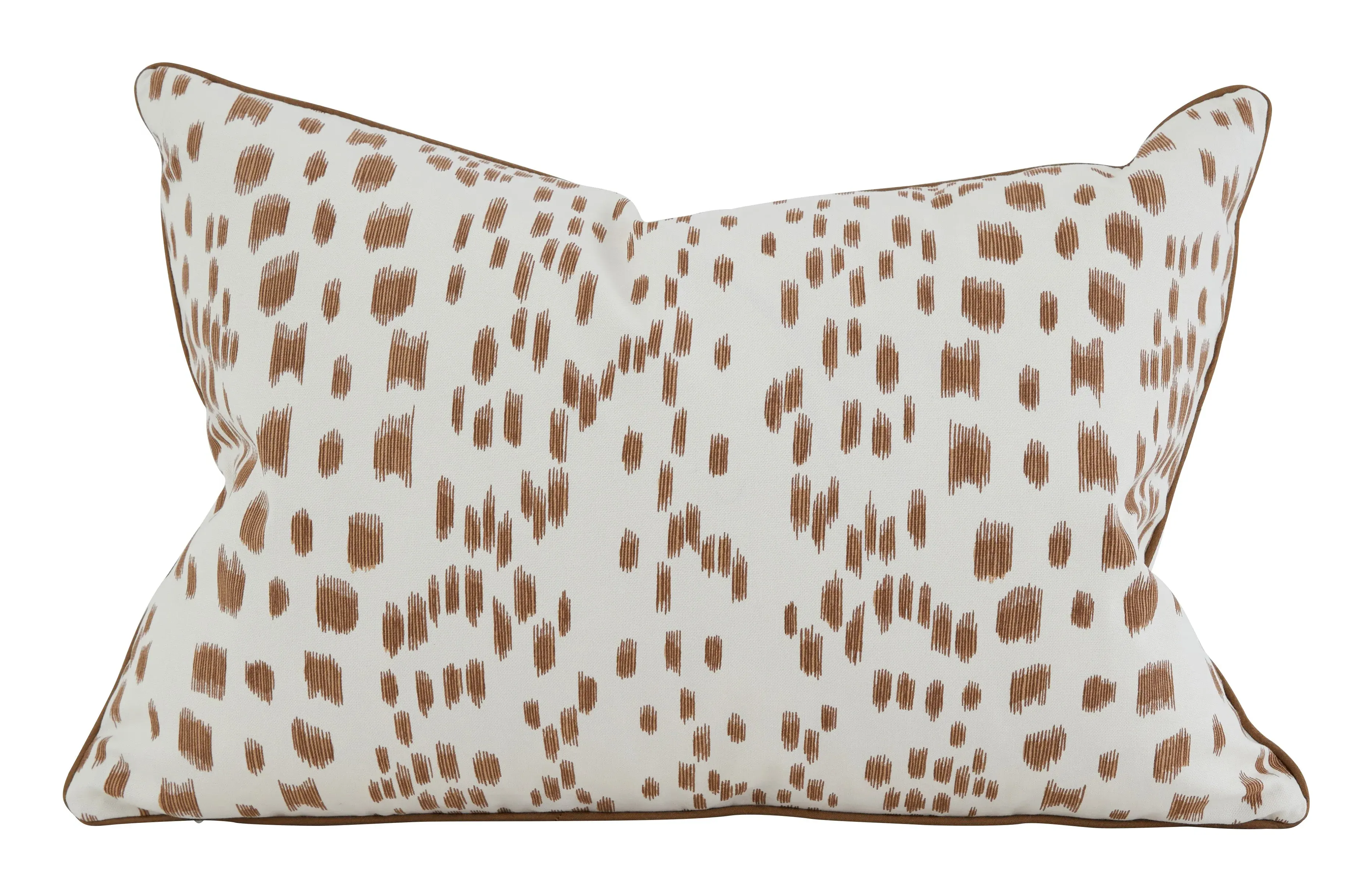 Les Touches Lumbar Pillow - White, Cotton image