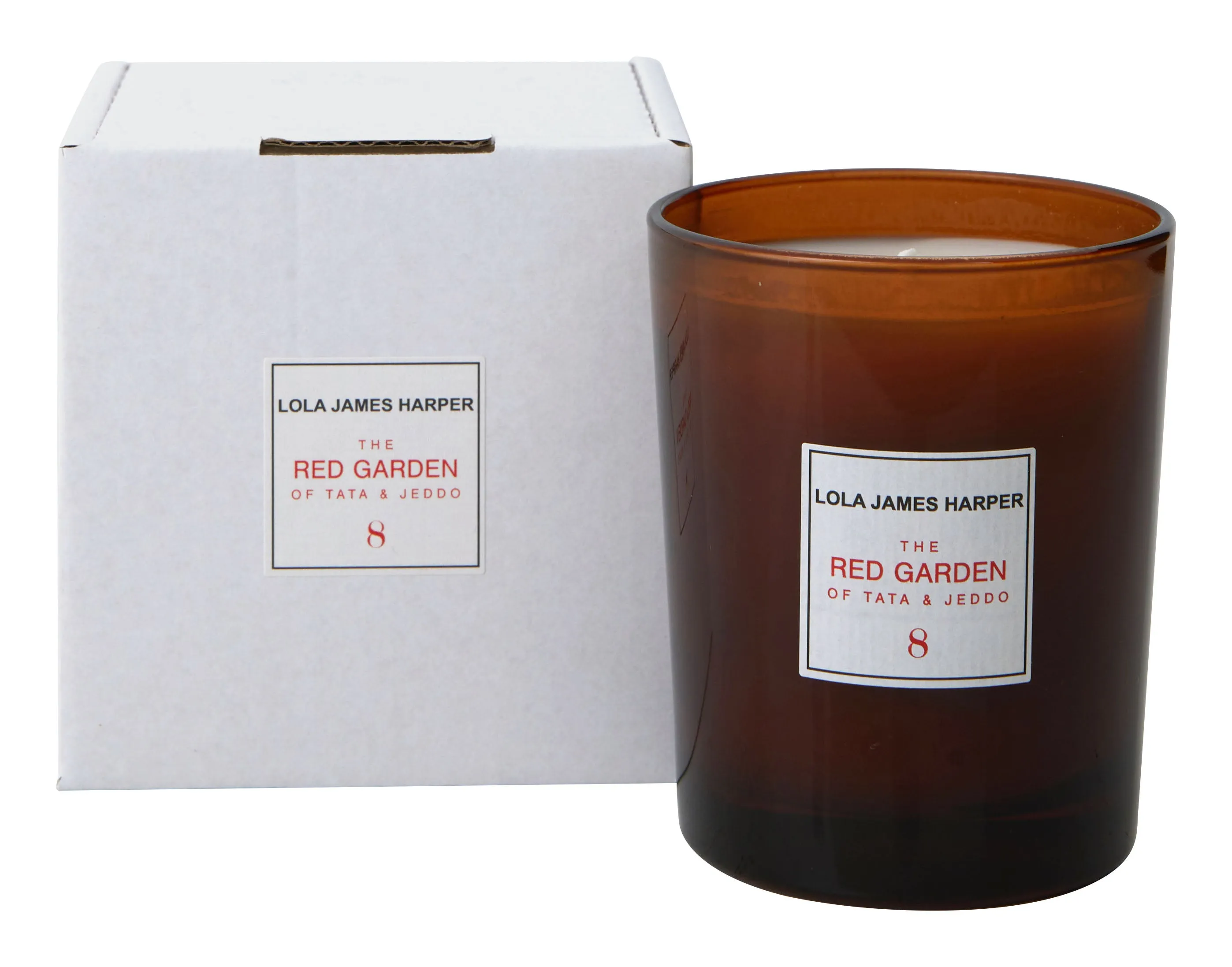 Lola James Harper Scented Candle - Amber Glass