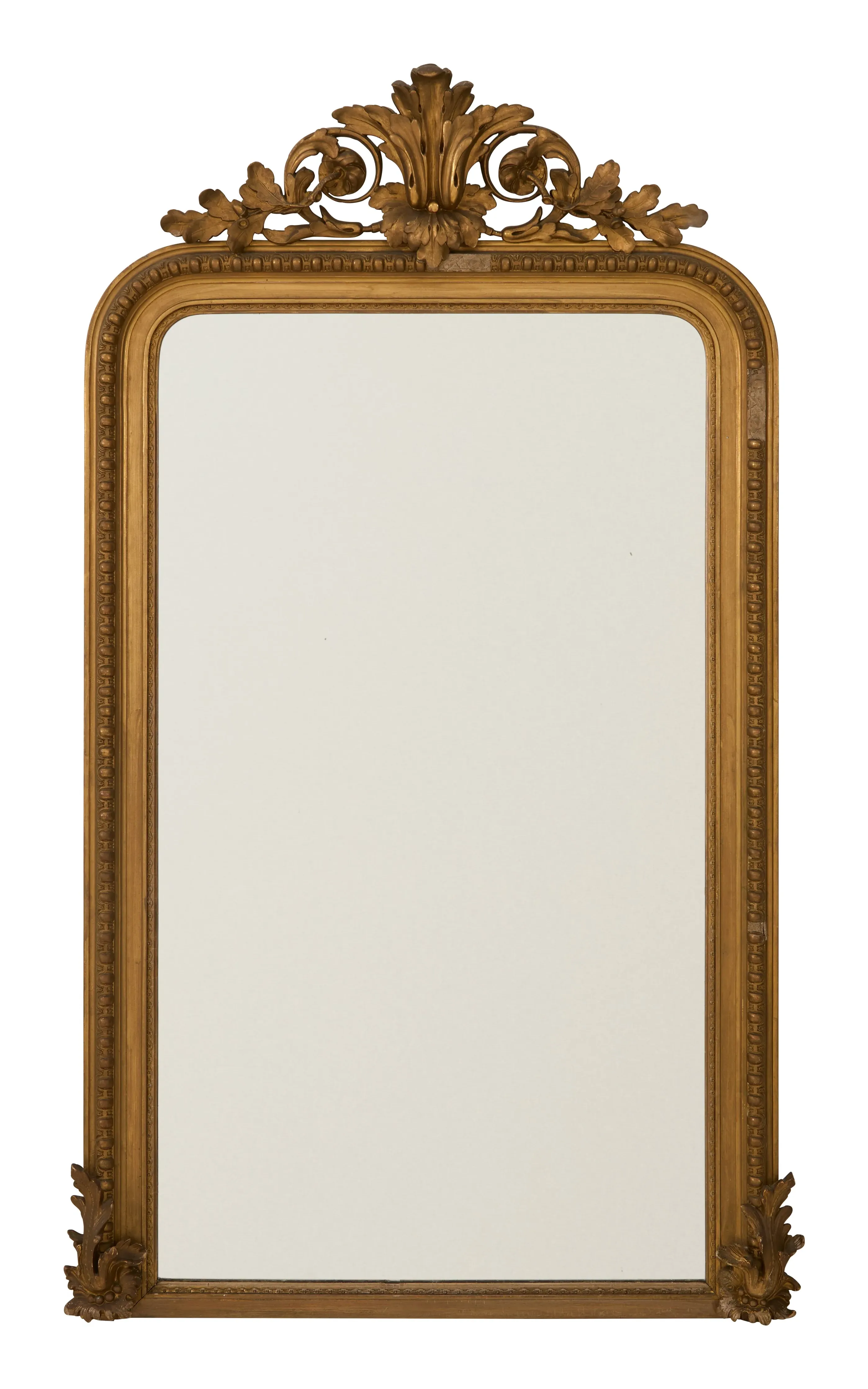Louis Philippe Gilt Mirror - Gold, Wood