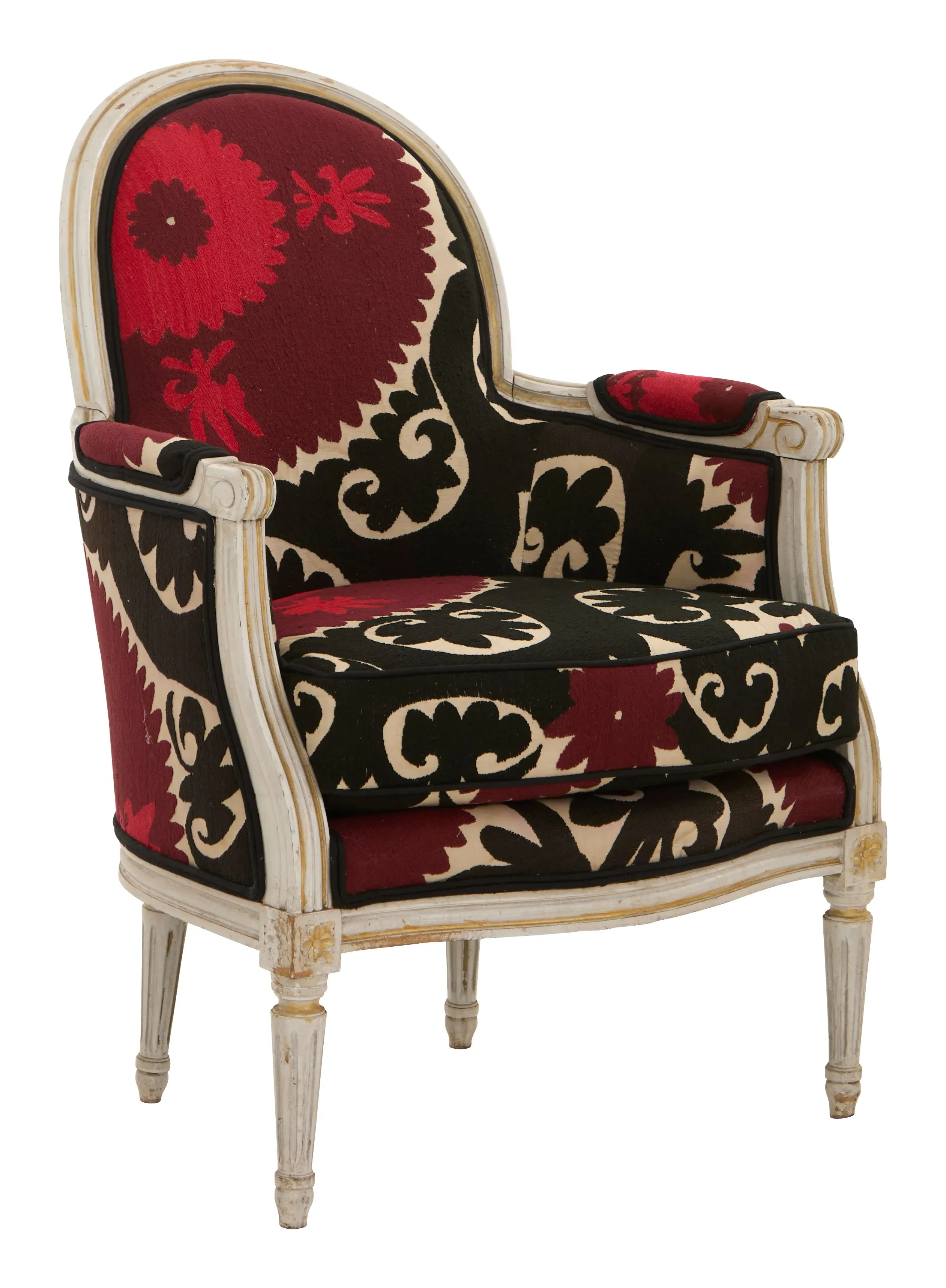 Louis XVI Bergere Chair - Suzani image