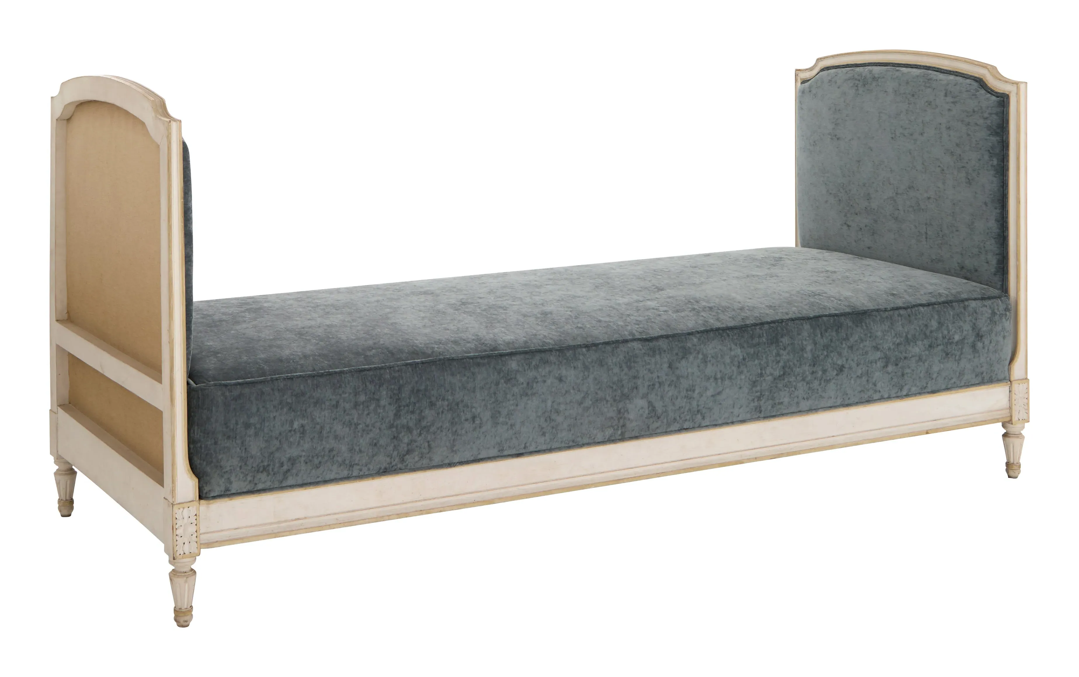 Louis XVI Daybed - Ocean Blue, Velvet image