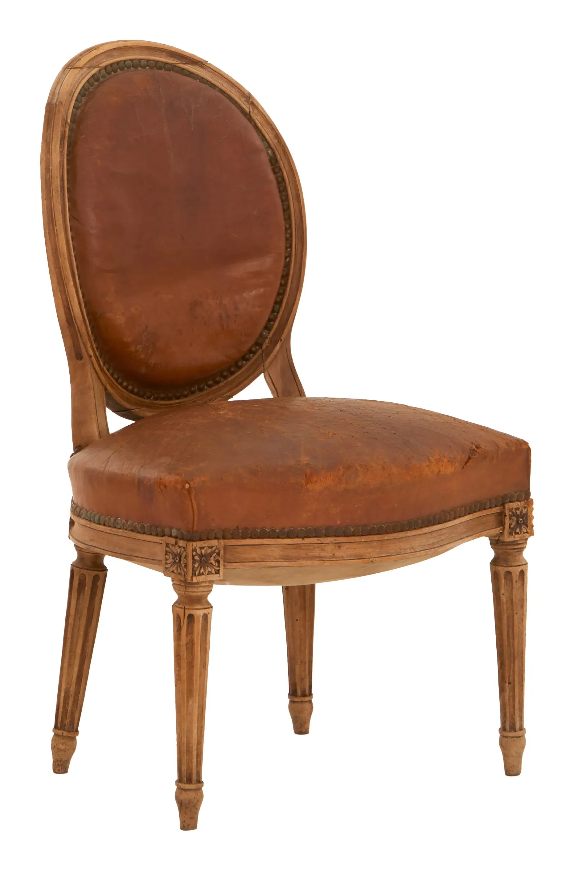 Louis XVI Oval Back Chair - Leather image