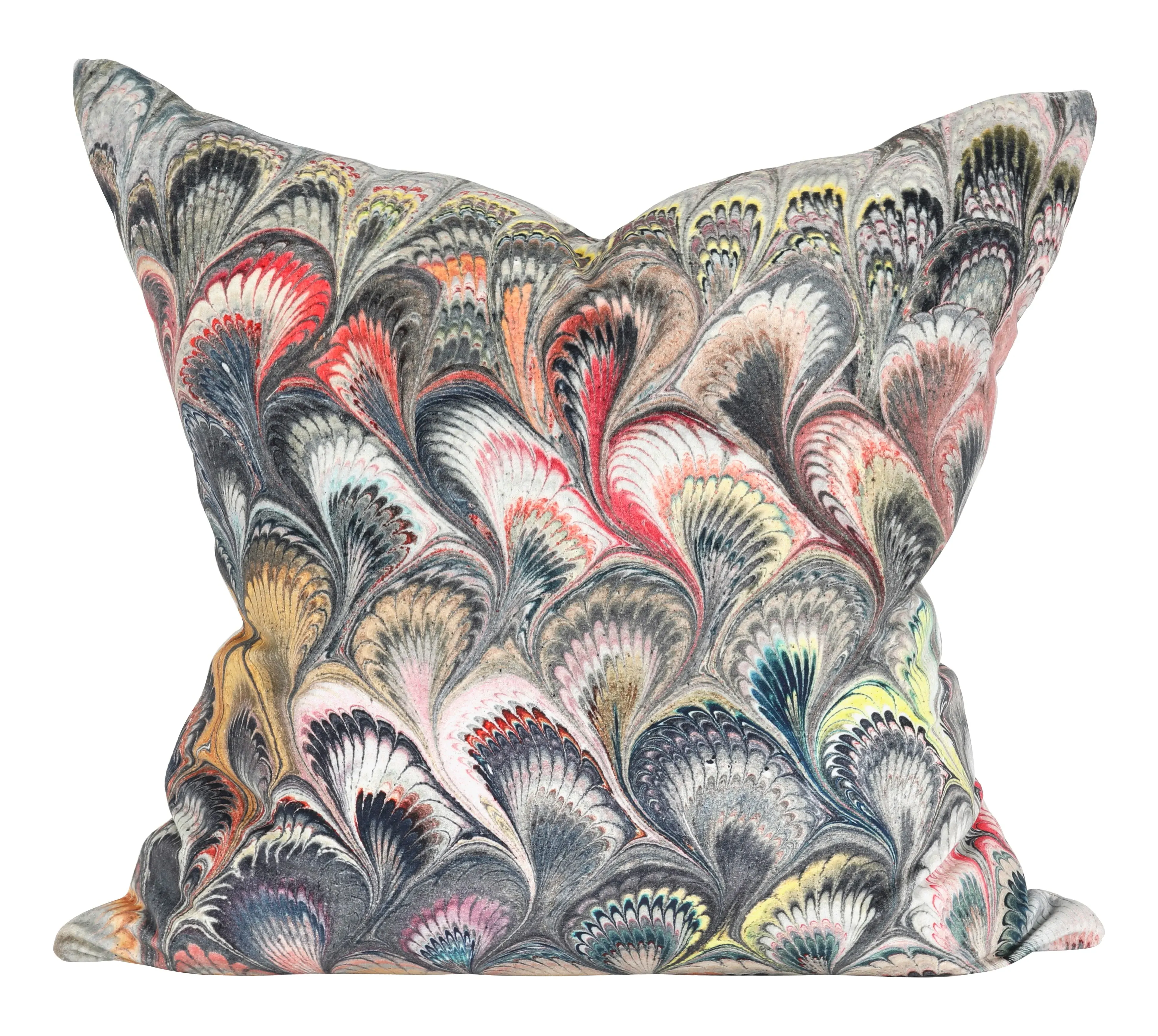 Lourdes Square Pillow with Down Insert - Multi-Color image