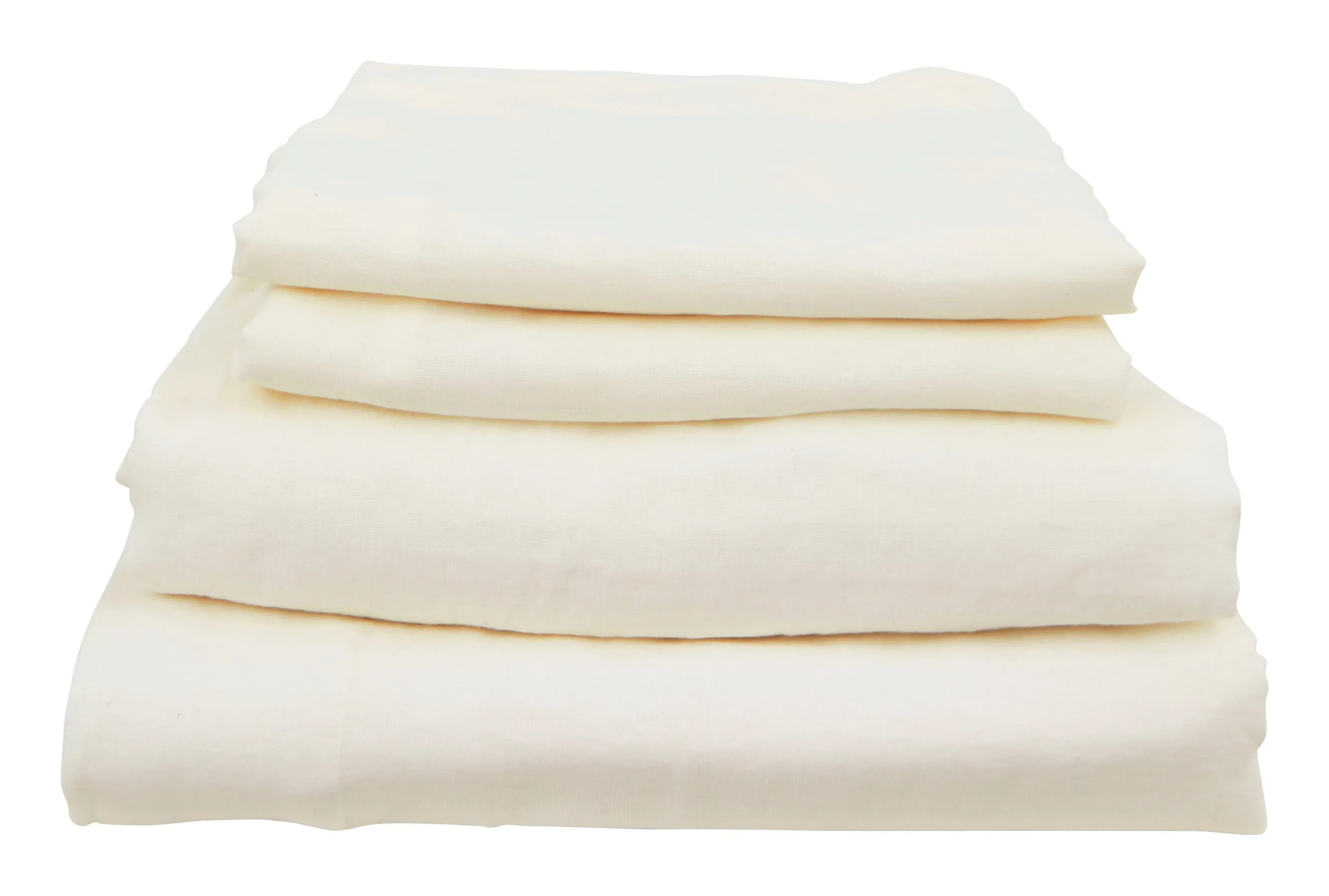 Lucia Bed Linens - White, Linen