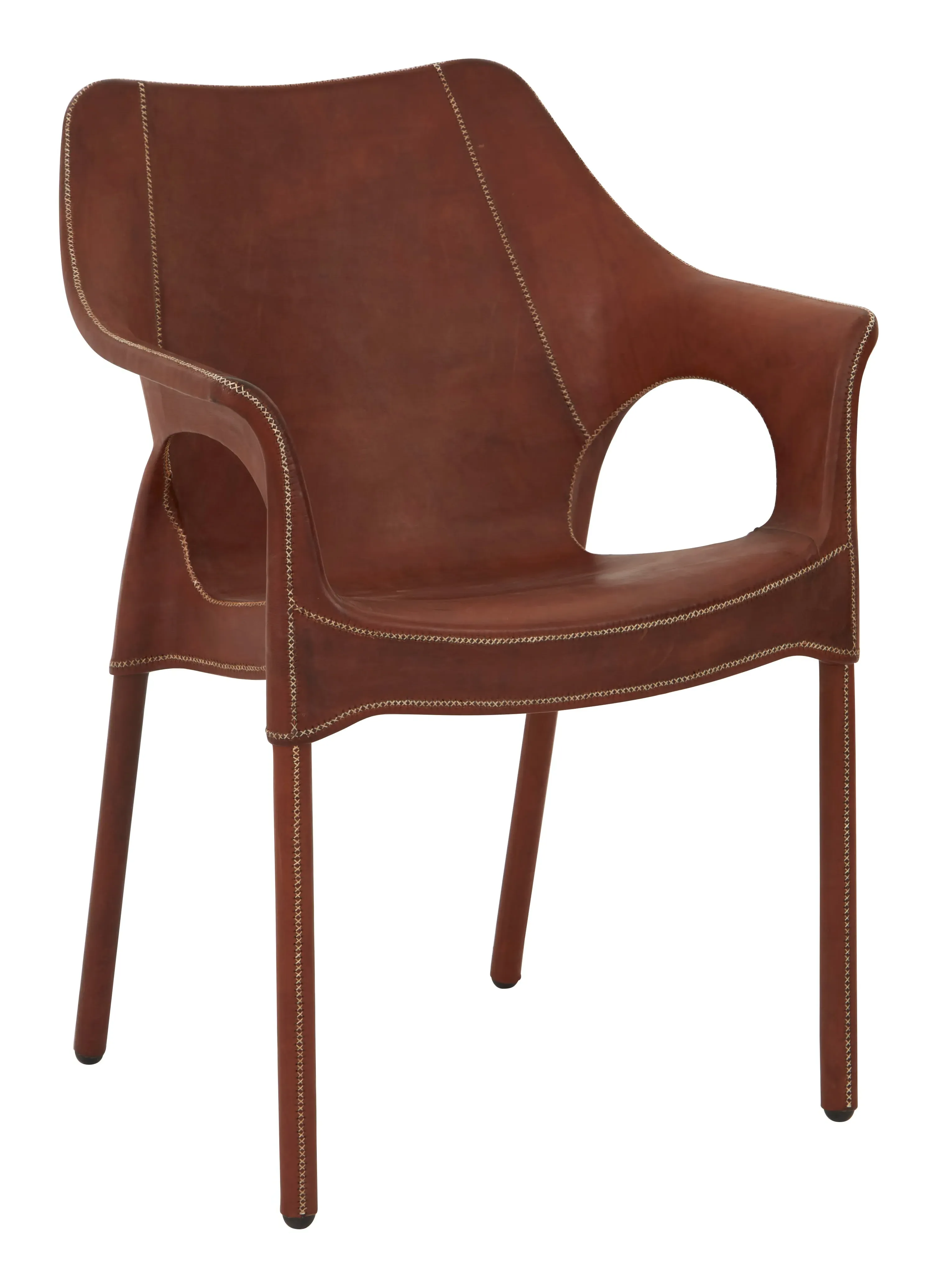 Malaga Chair - Brown, Leather image
