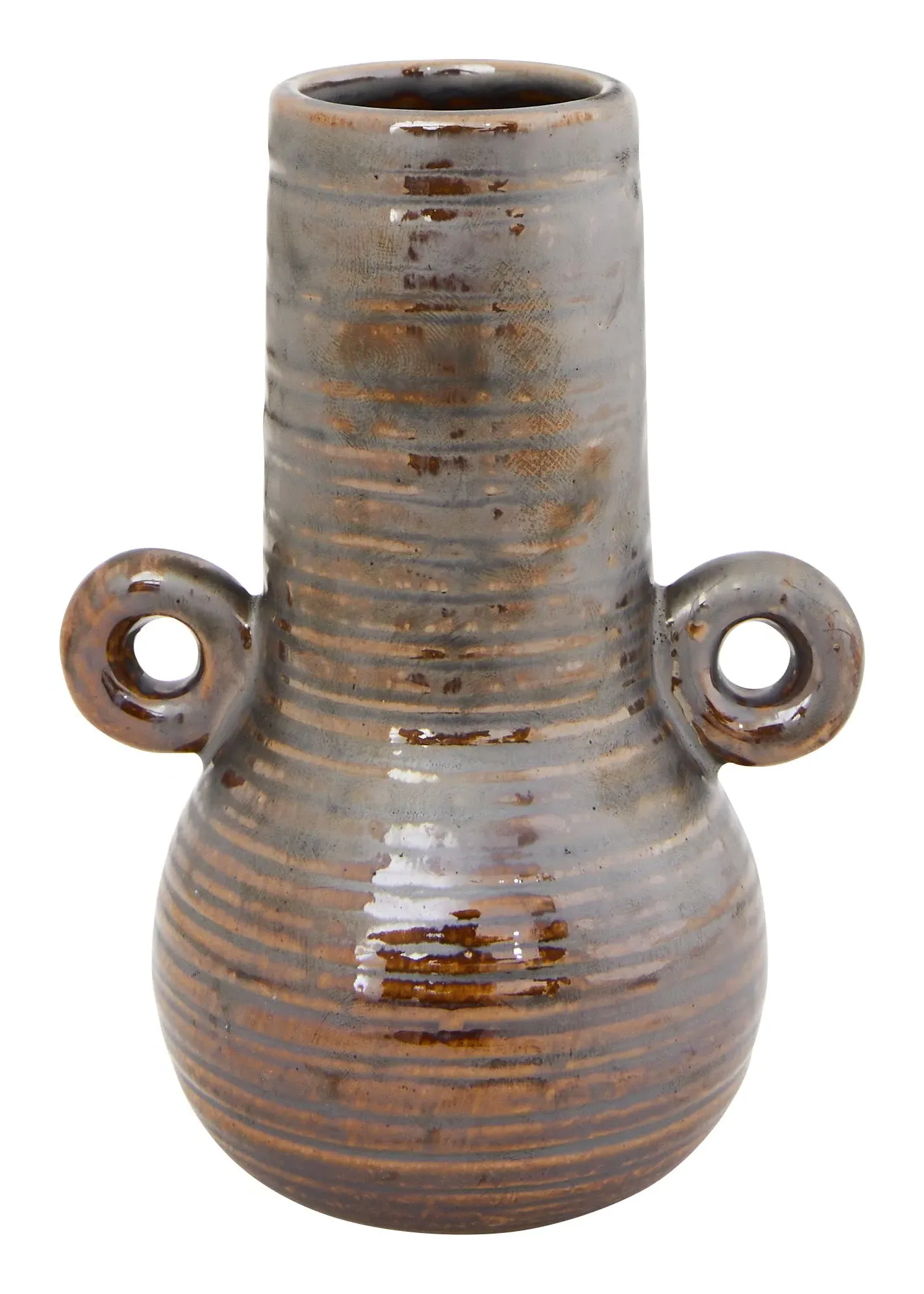 Mishka Vase with Handles - Brown, Ceramic image
