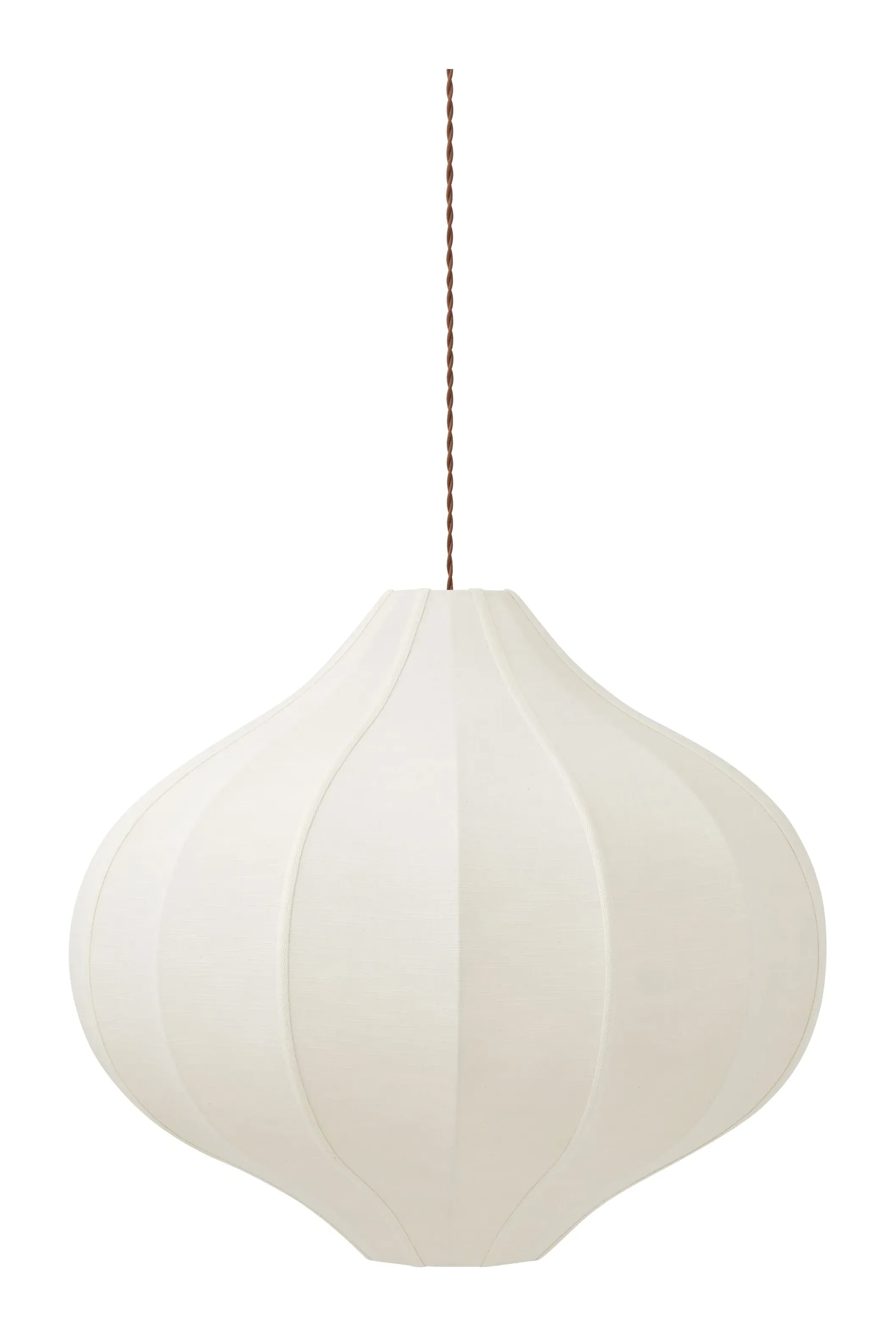Mitzi Onion-Shaped Pendant Light - Raw Silk image
