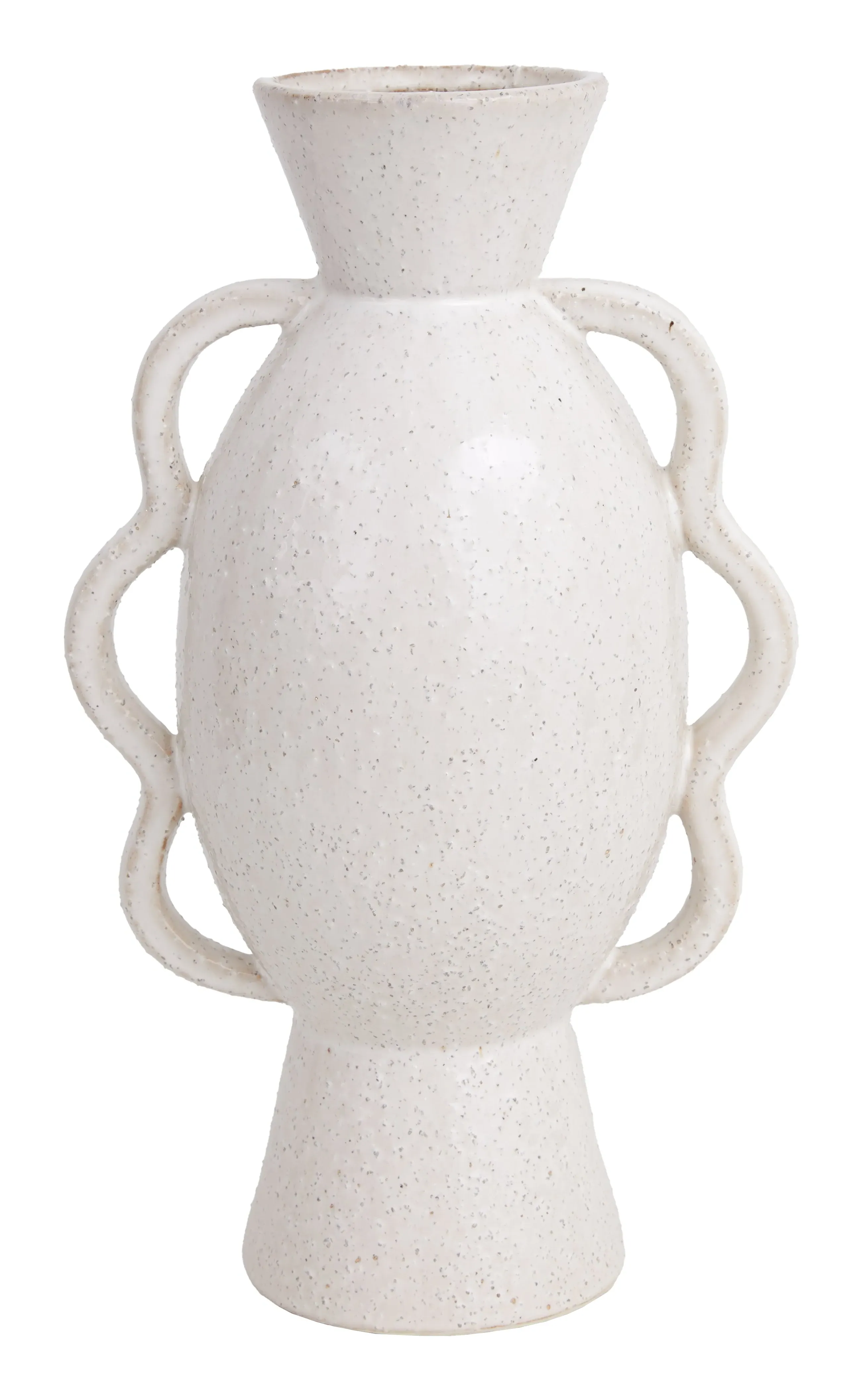 Monique Vase with Handles - White, Ceramic image