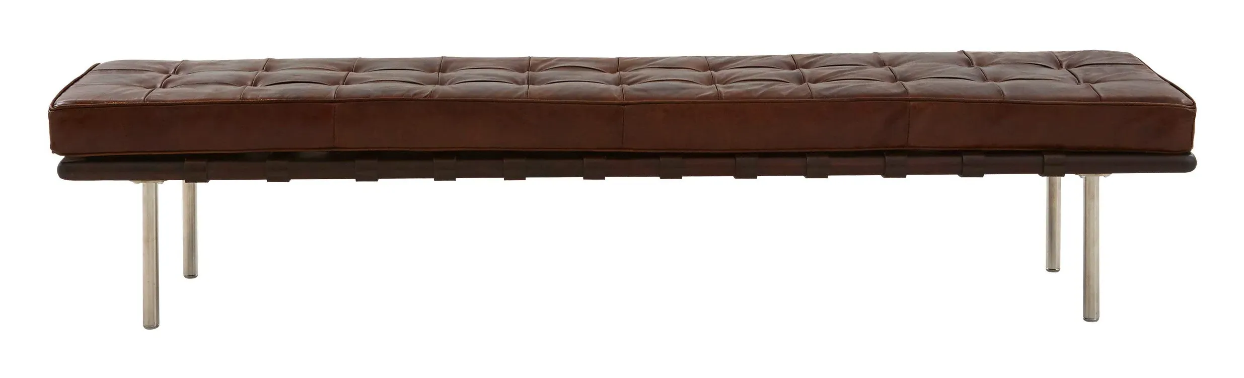Museum Bench - Cigar Leather, Mahogany image